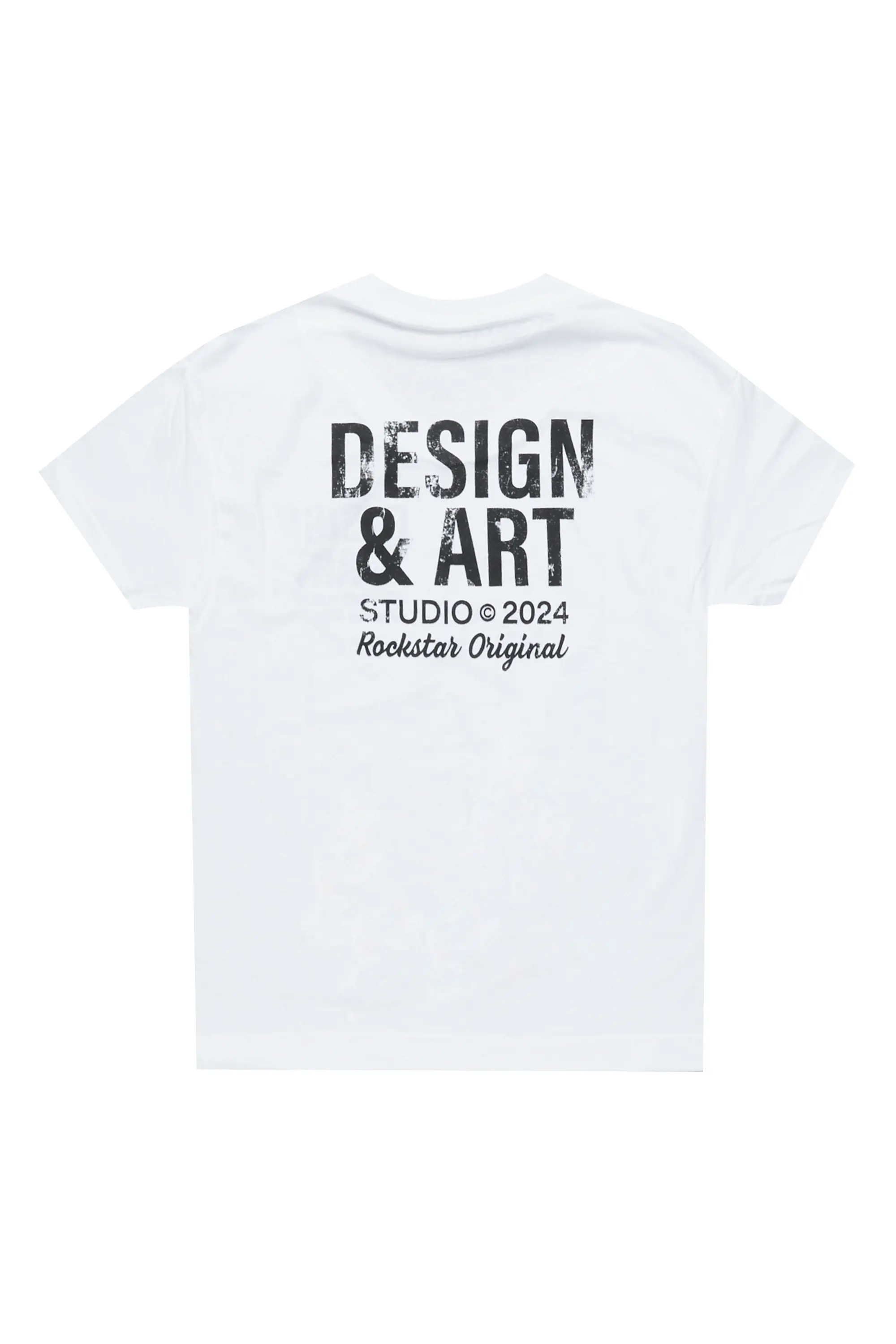 Boys Mancha White Graphic T-Shirt - Image 2