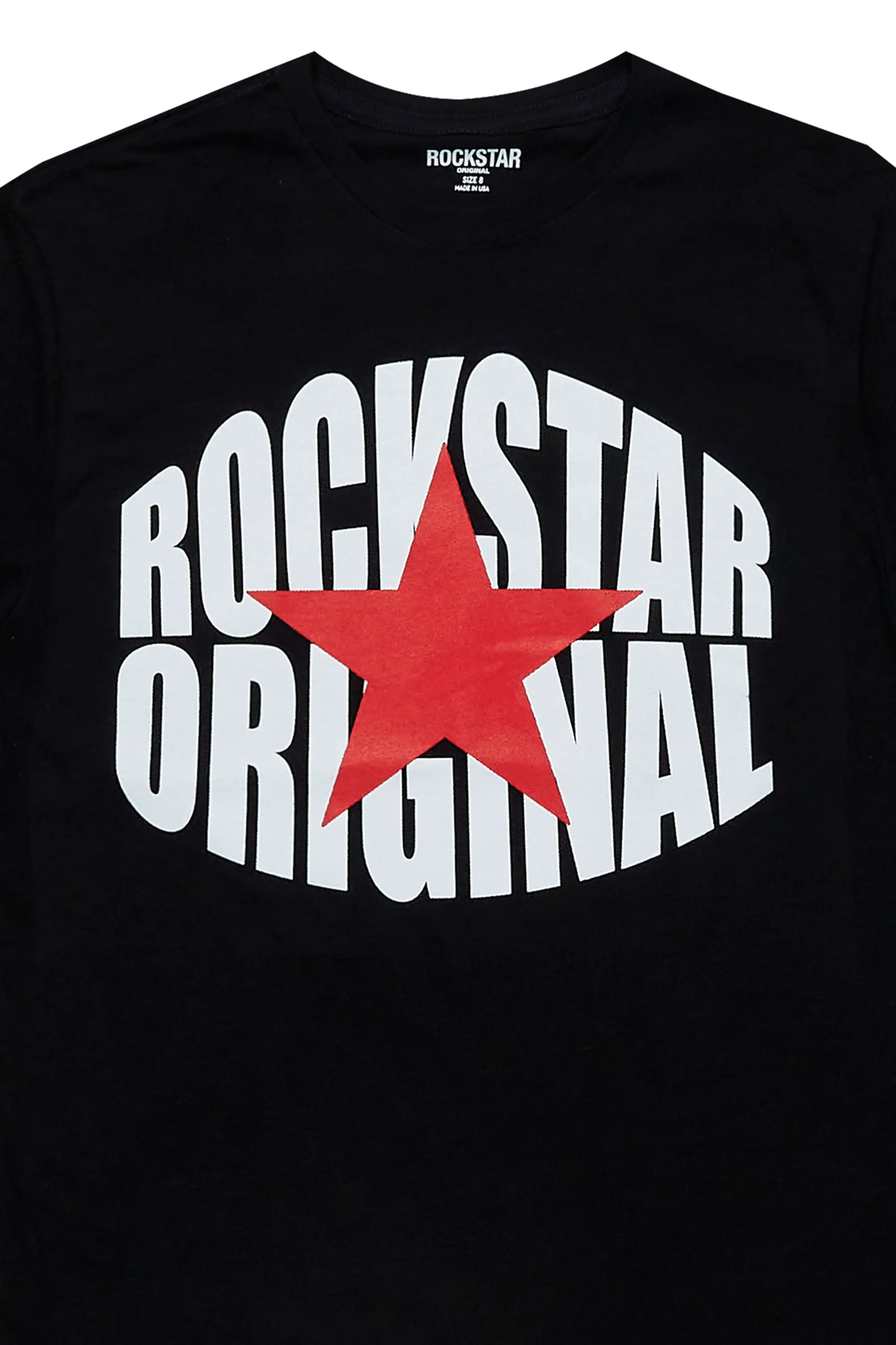 Boys Ezra Black Graphic T-Shirt - Image 2