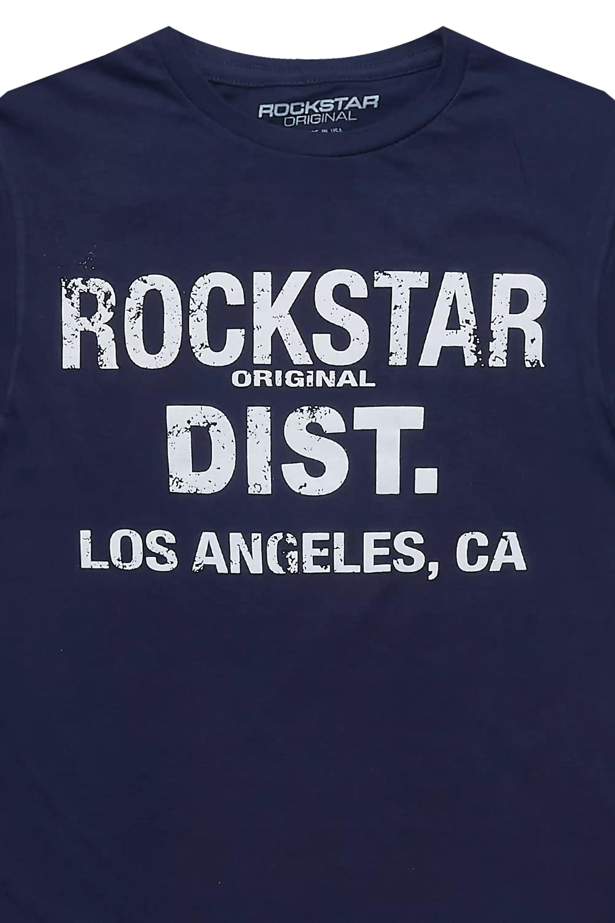 Boys Koen Navy/White Graphic T-Shirt - Image 2