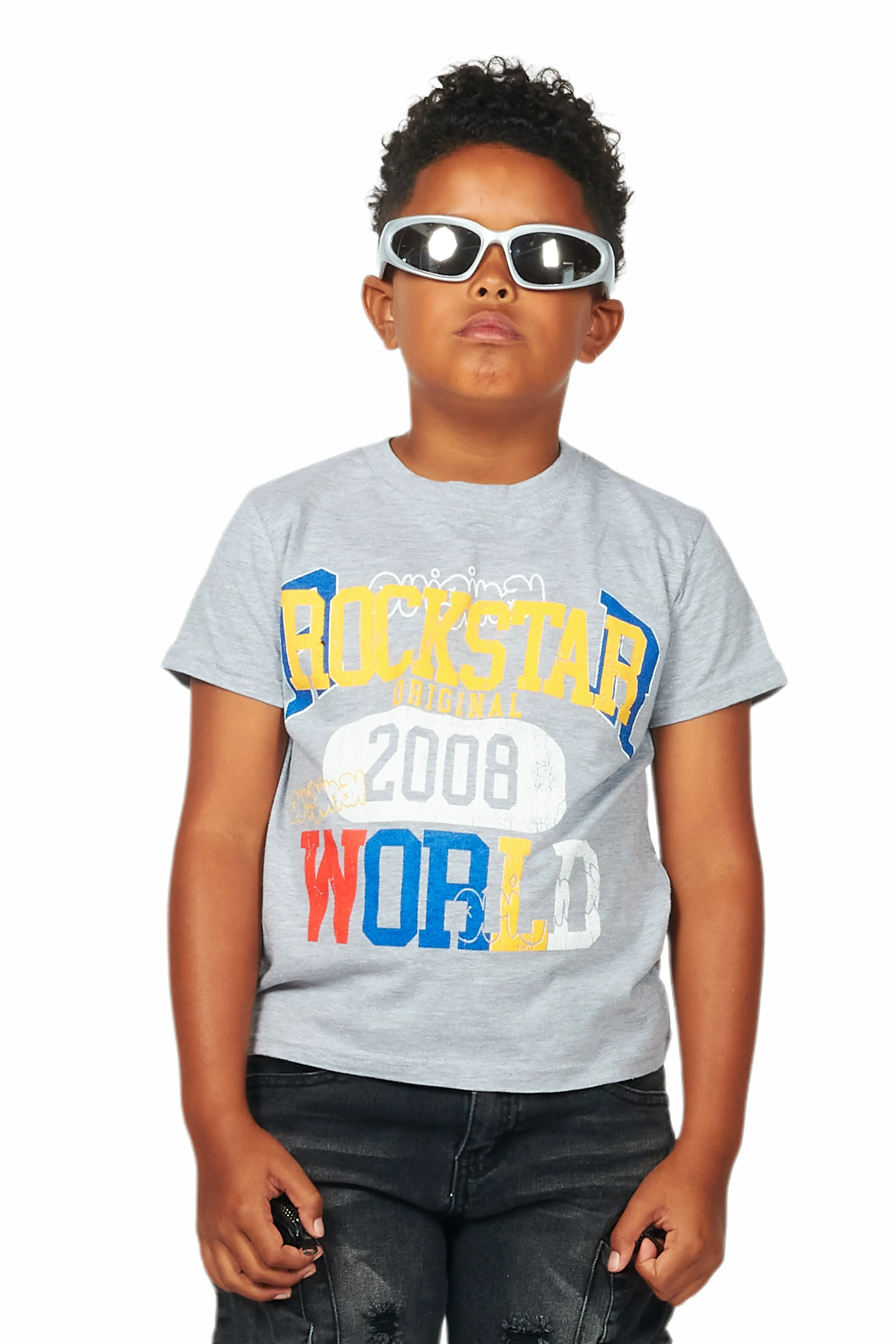 Boys Daria Grey Graphic T-Shirt - Image 2