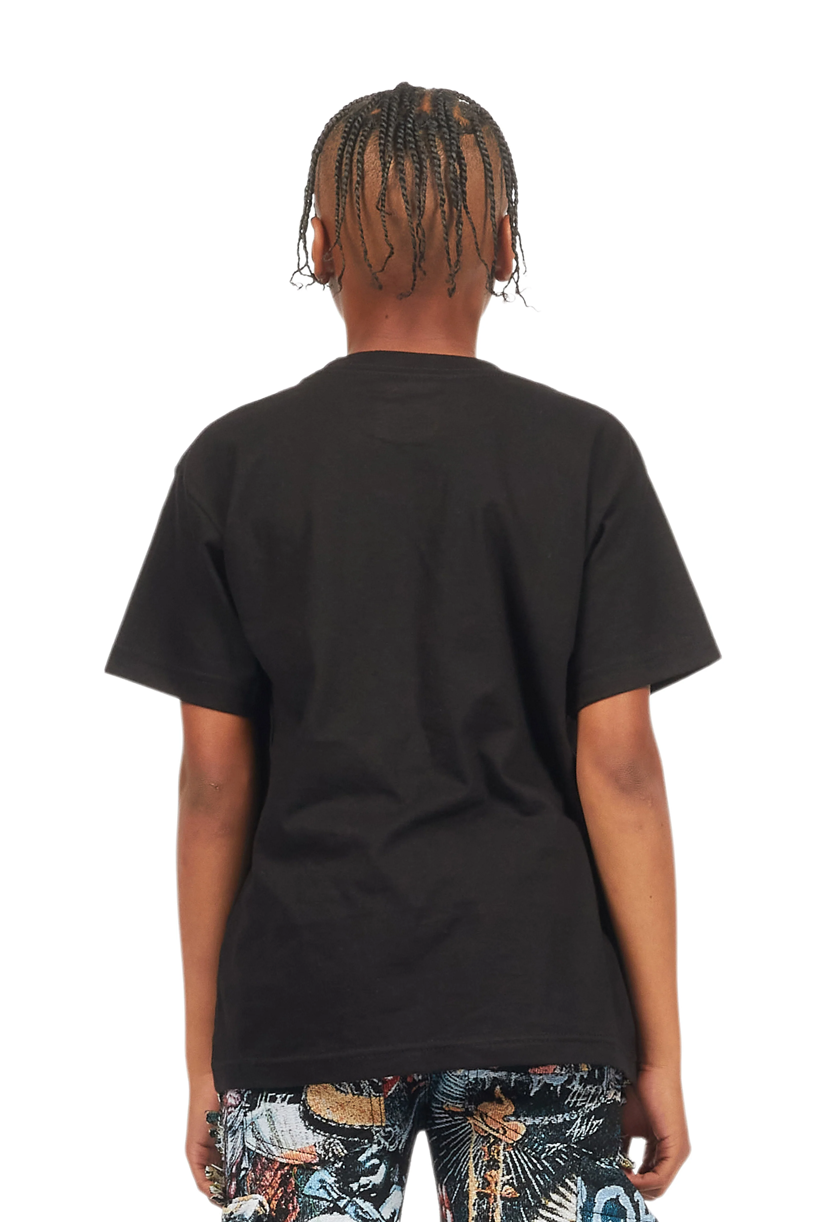 Boys M4Toys Black Graphic T-Shirt - Image 5