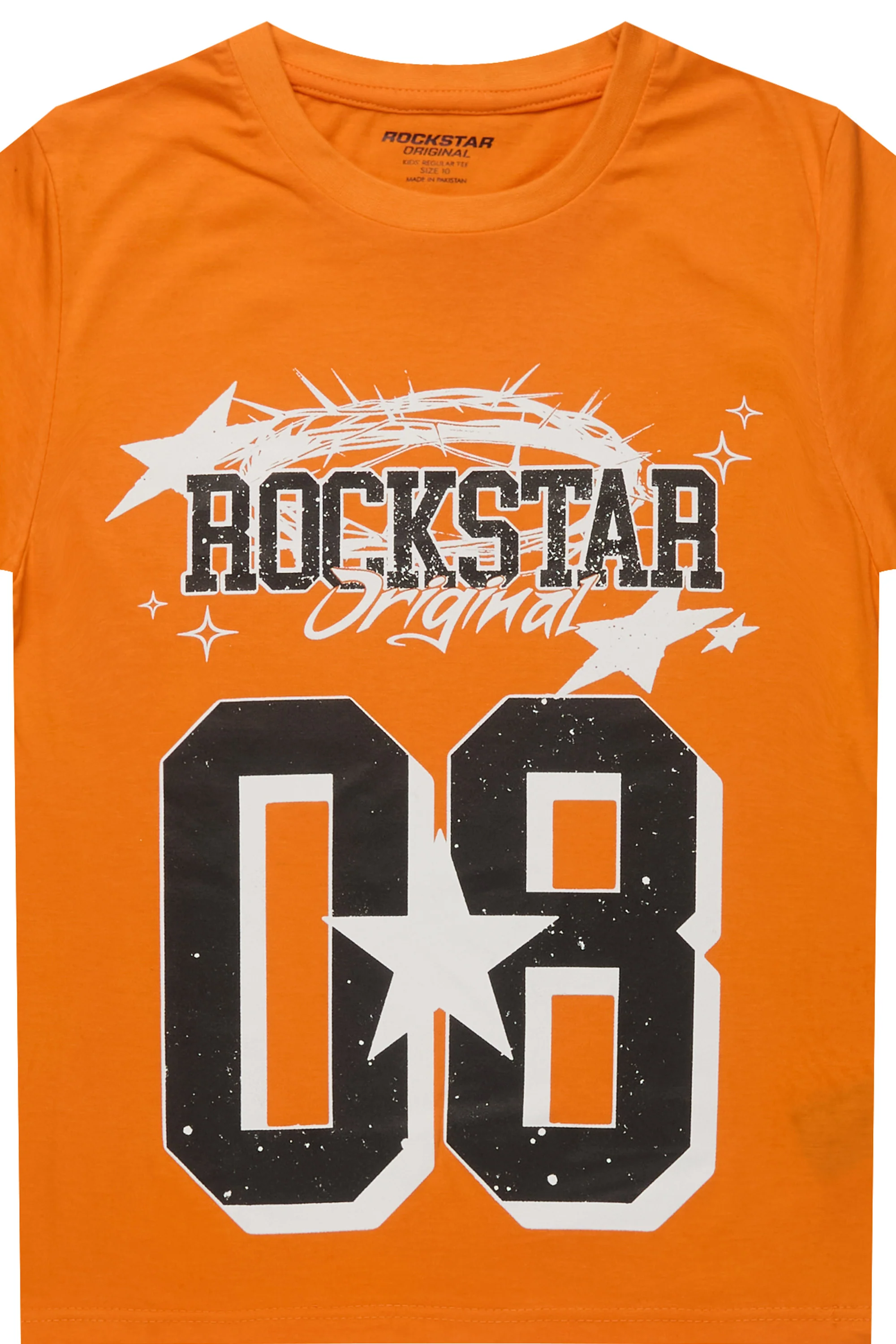 Boys Allstar Orange/Black Graphic T-Shirt - Image 2