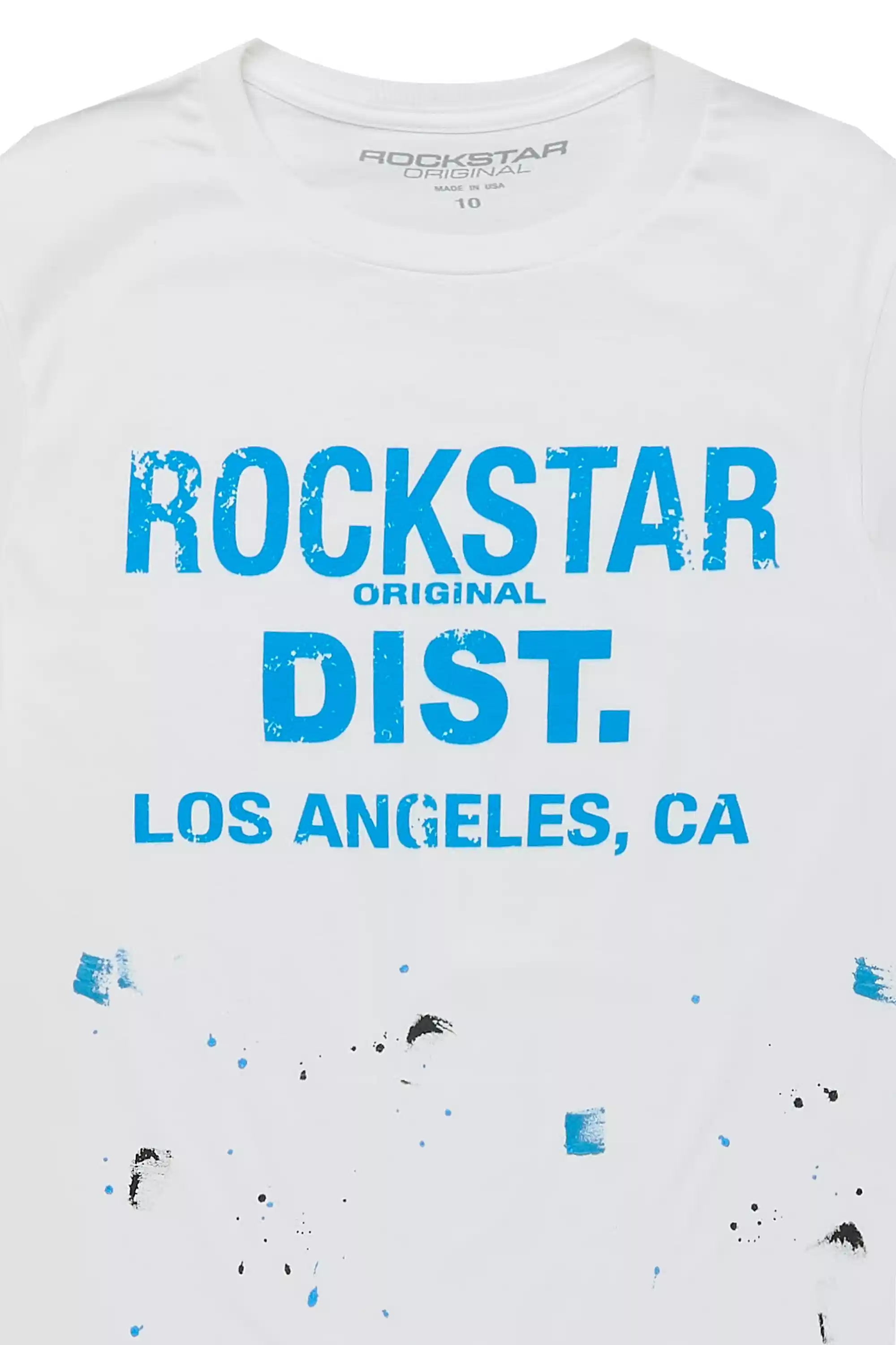 Boys Scottie White/Blue Graphic T-Shirt - Image 2