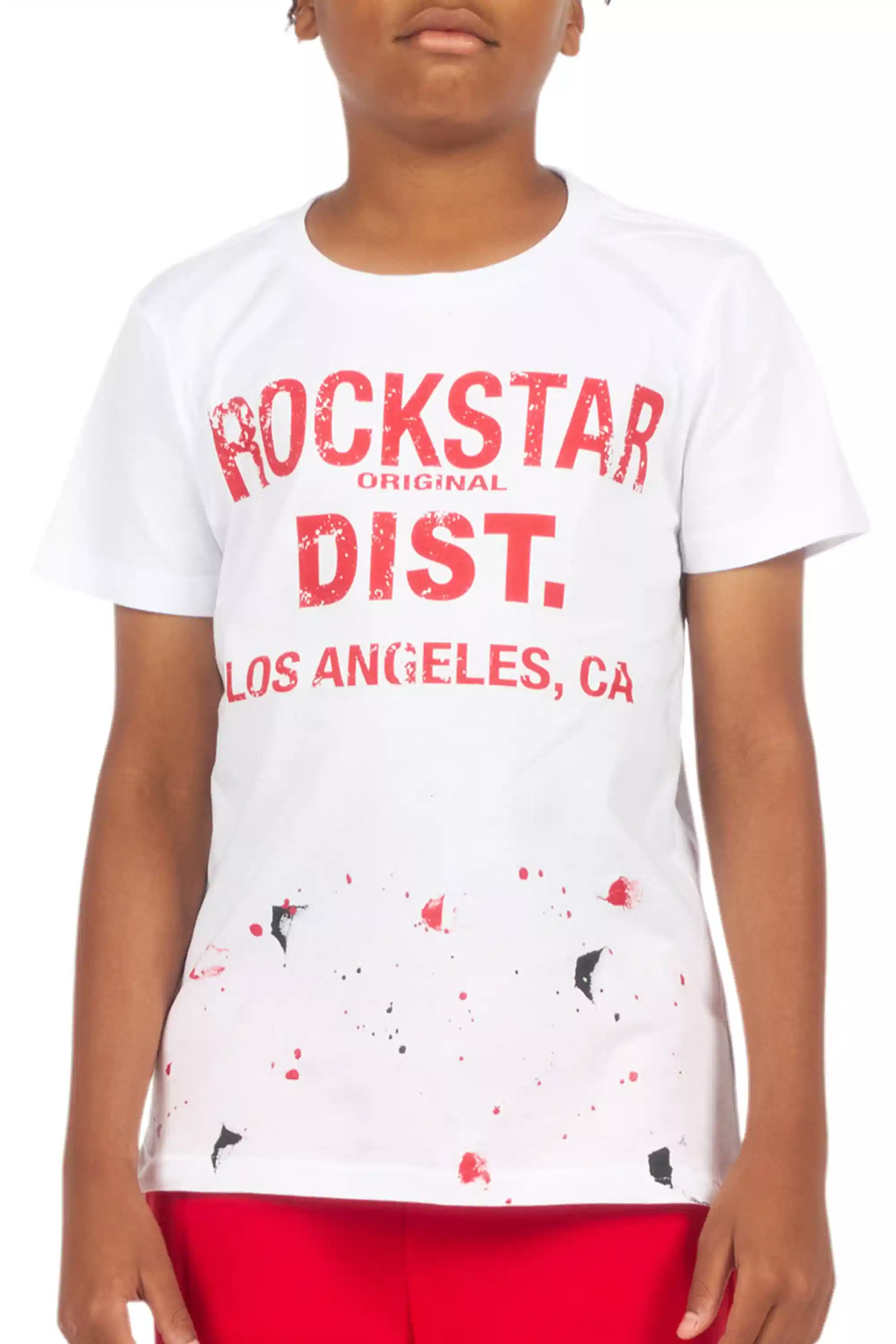 Boys Scottie White/Red Graphic T-Shirt - Image 7