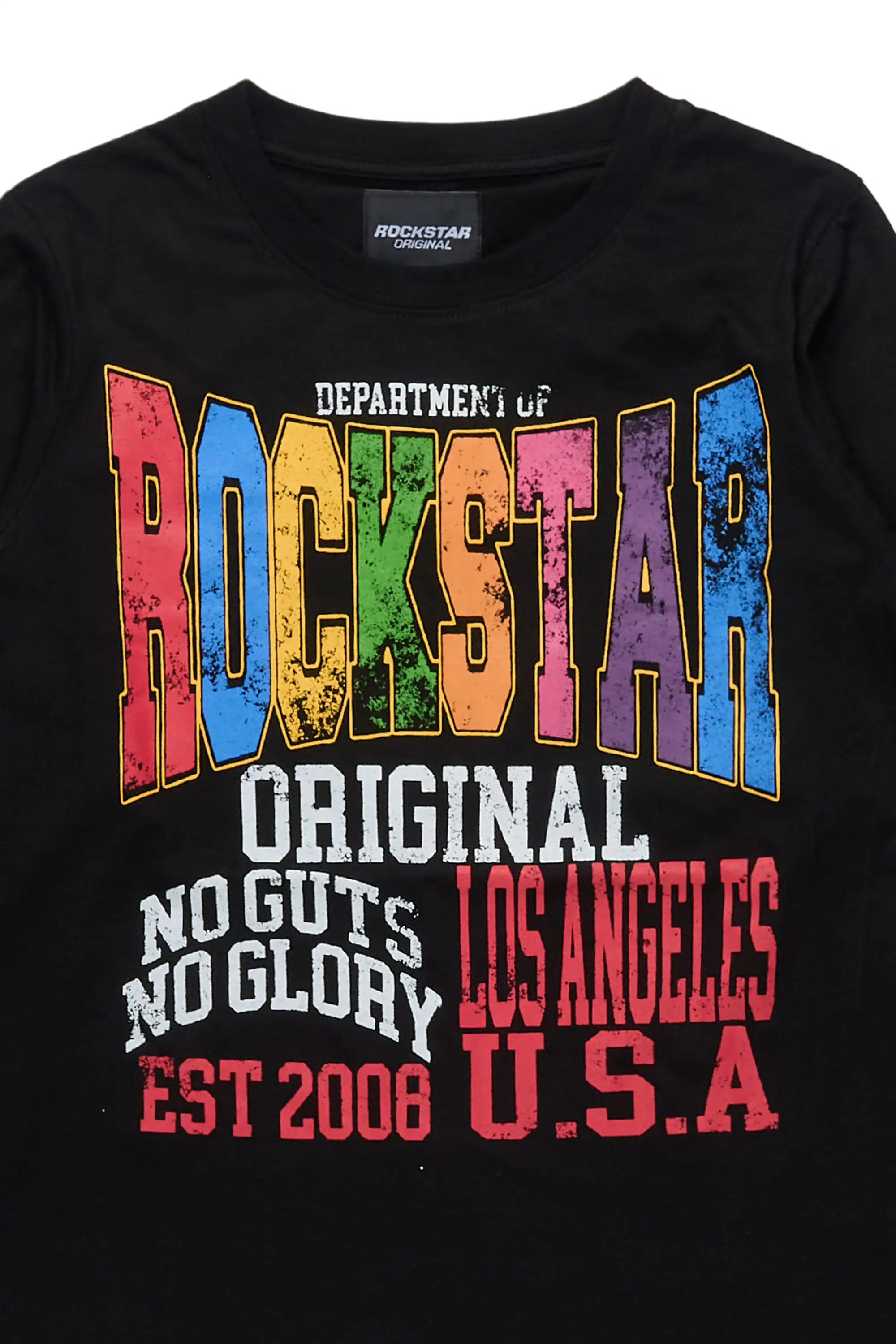 Boys Keen Black L/S Graphic T-Shirt - Image 2