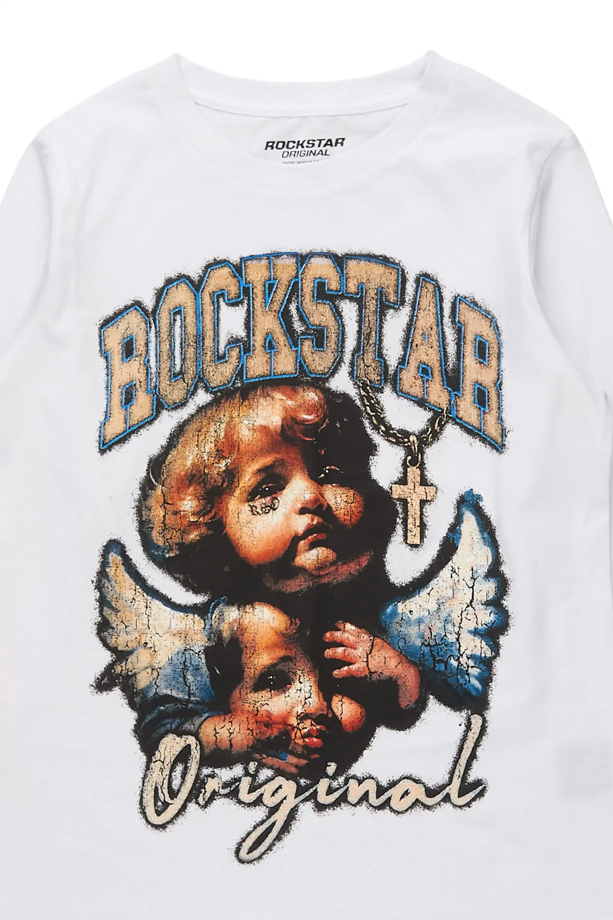 Boys Deiter White Long Sleeve Graphic T-Shirt - Image 6