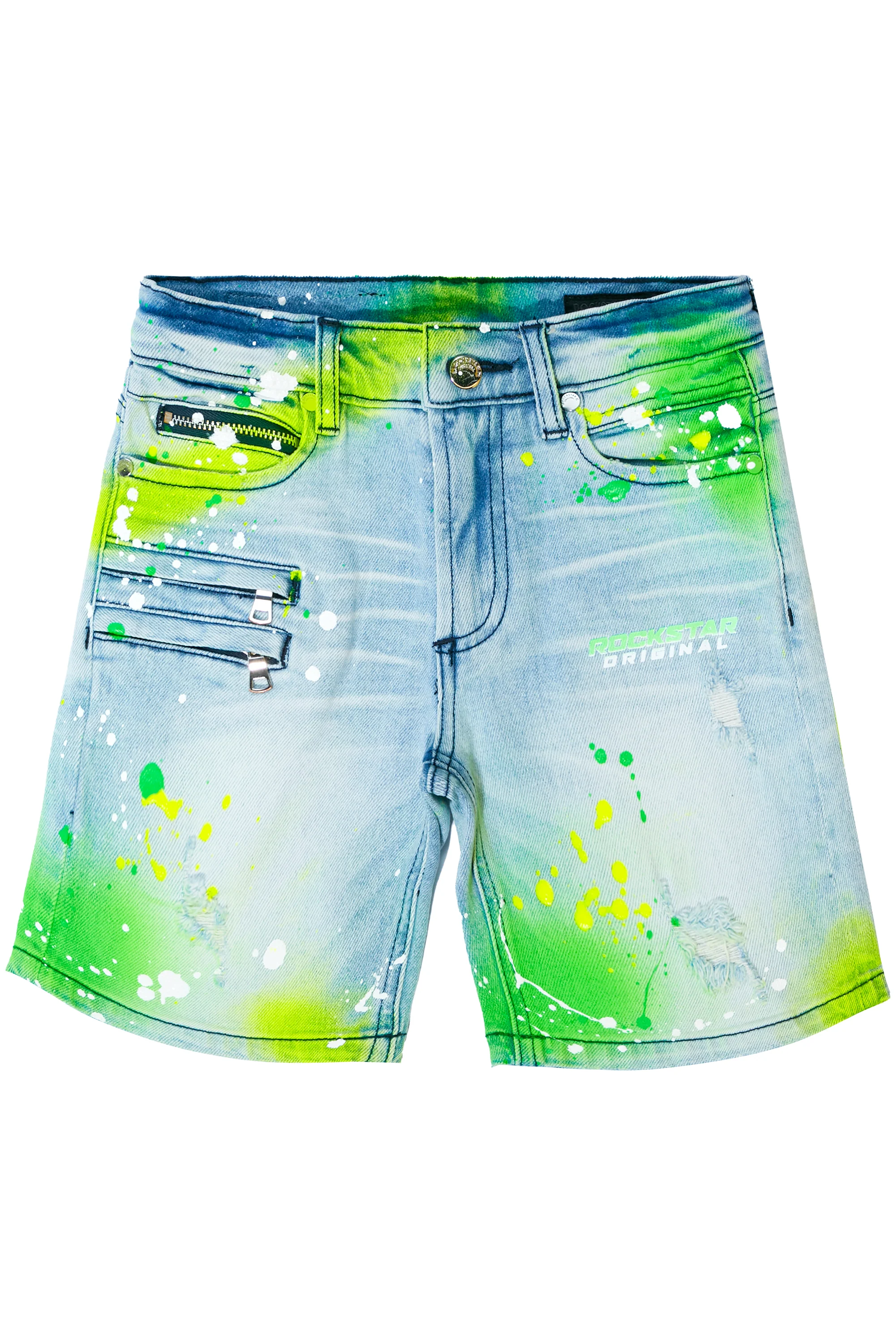 Kids Sable Printed Short-Yellow - Image 6