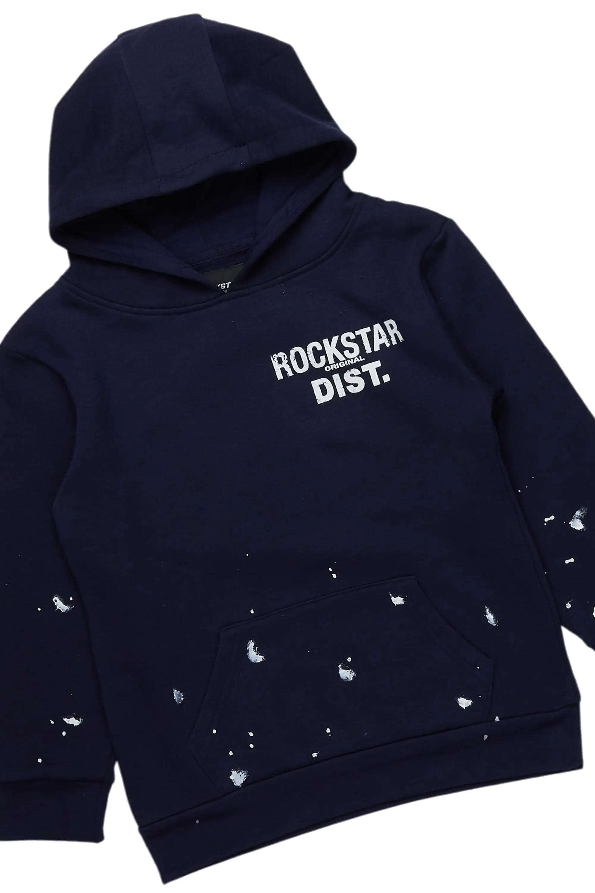 Boys Raffer Navy Stacked Pant Set - Image 2
