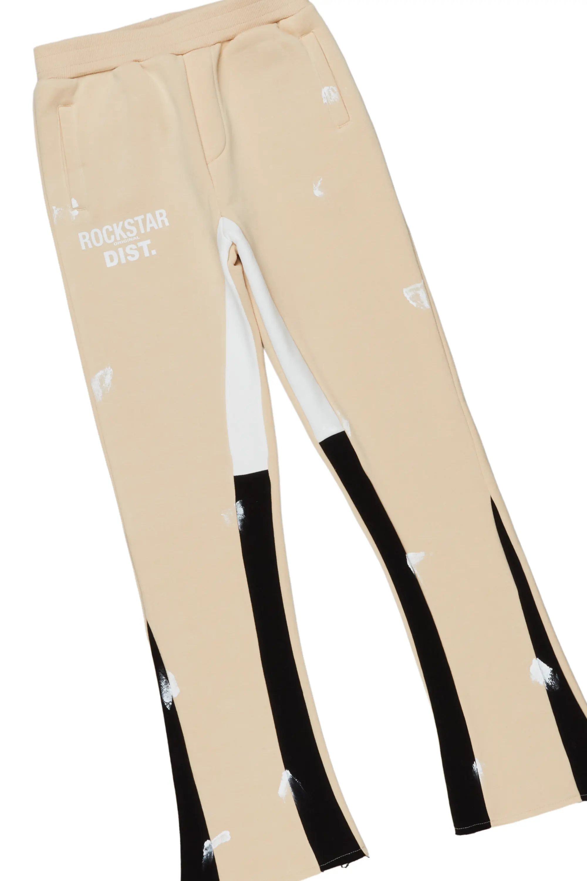 Boys Raffer Beige/Black Stacked Pant Set - Image 6