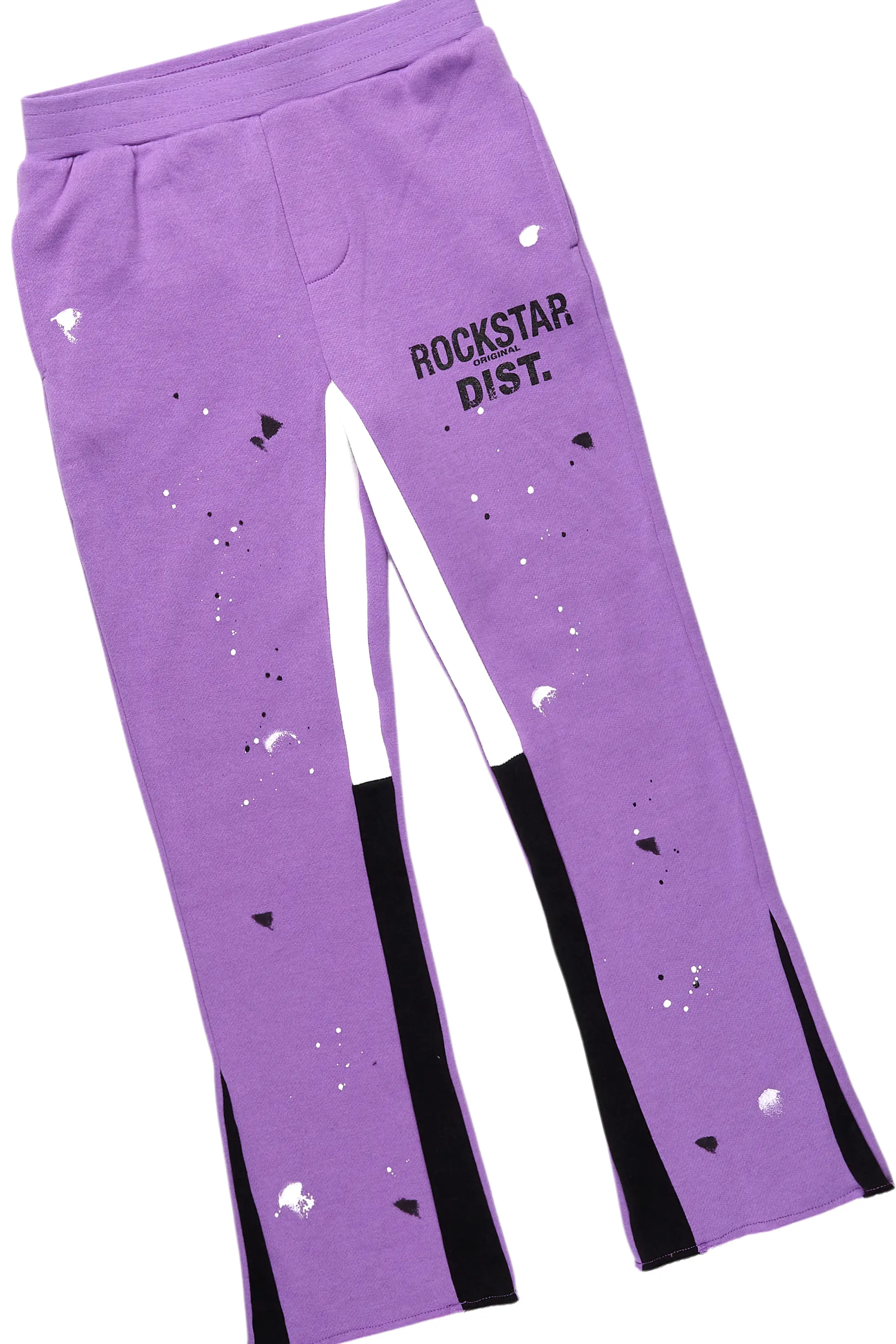 Boys Scottie Purple Stacked Flare Track Set - Image 3