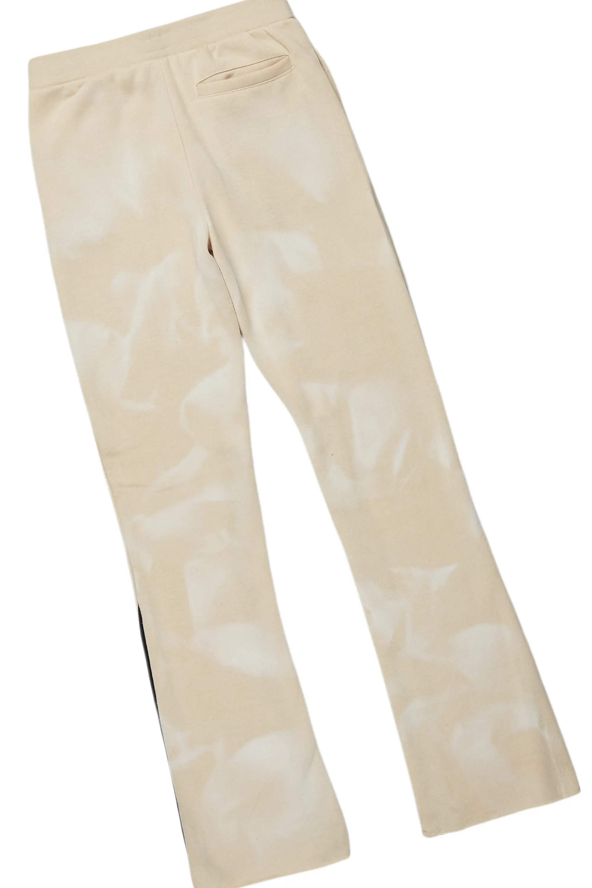 Boys Nelly Beige Stacked Pant Set - Image 5