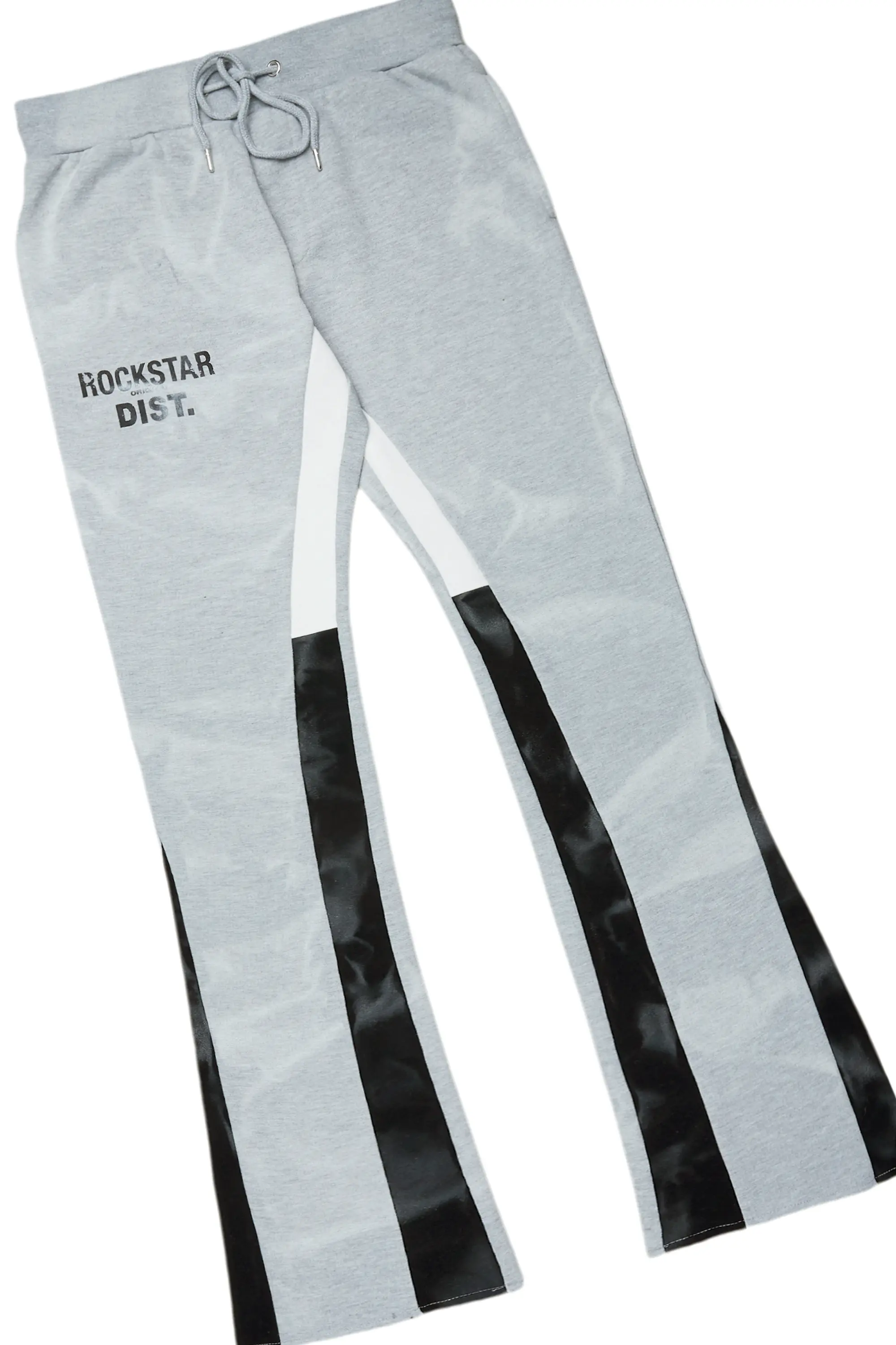 Girls Zenny Grey/Black Stacked Pant Set - Image 3