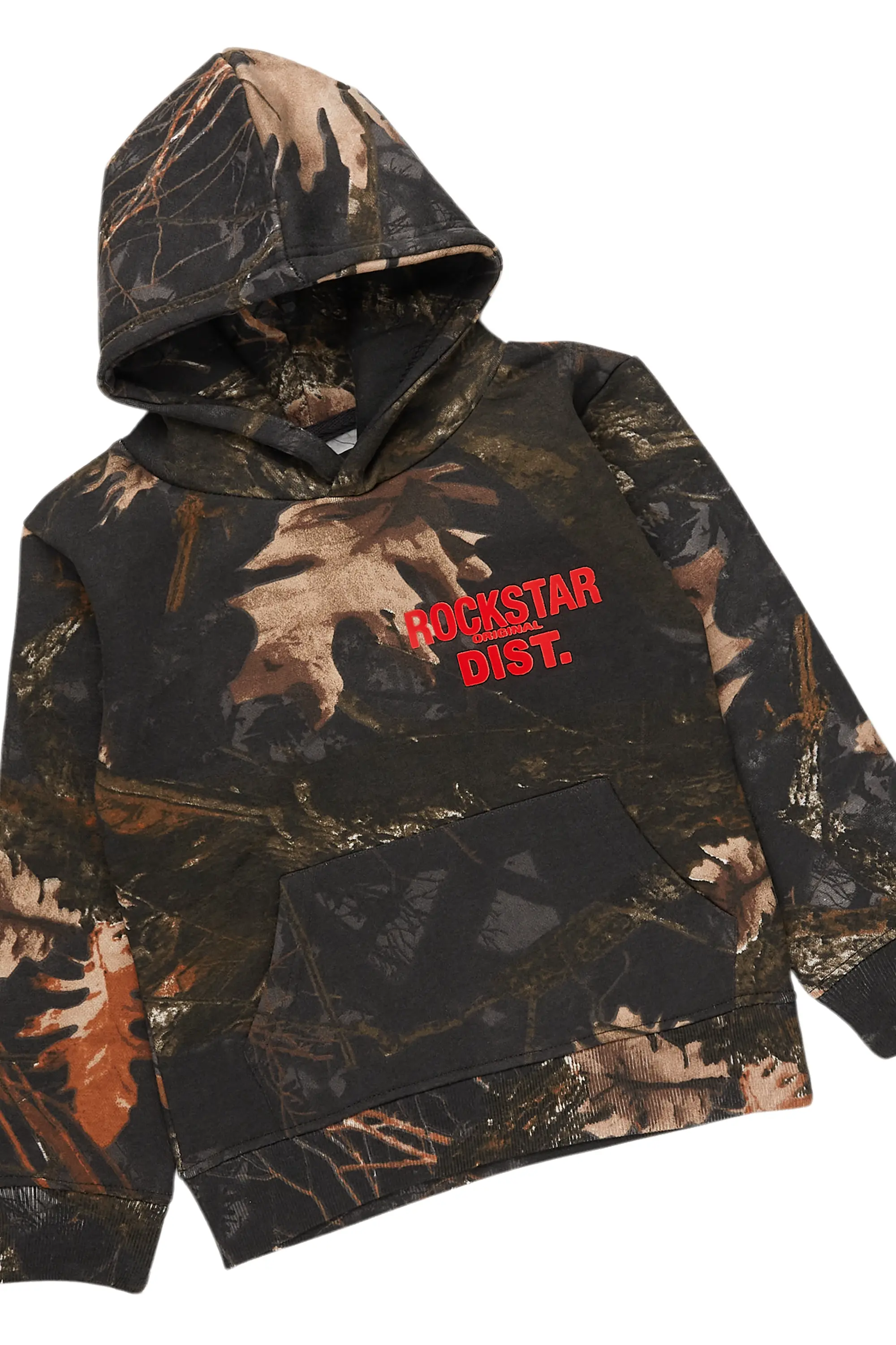 Boys Tabby Black Graphic Stacked Flare Track Set - Image 2