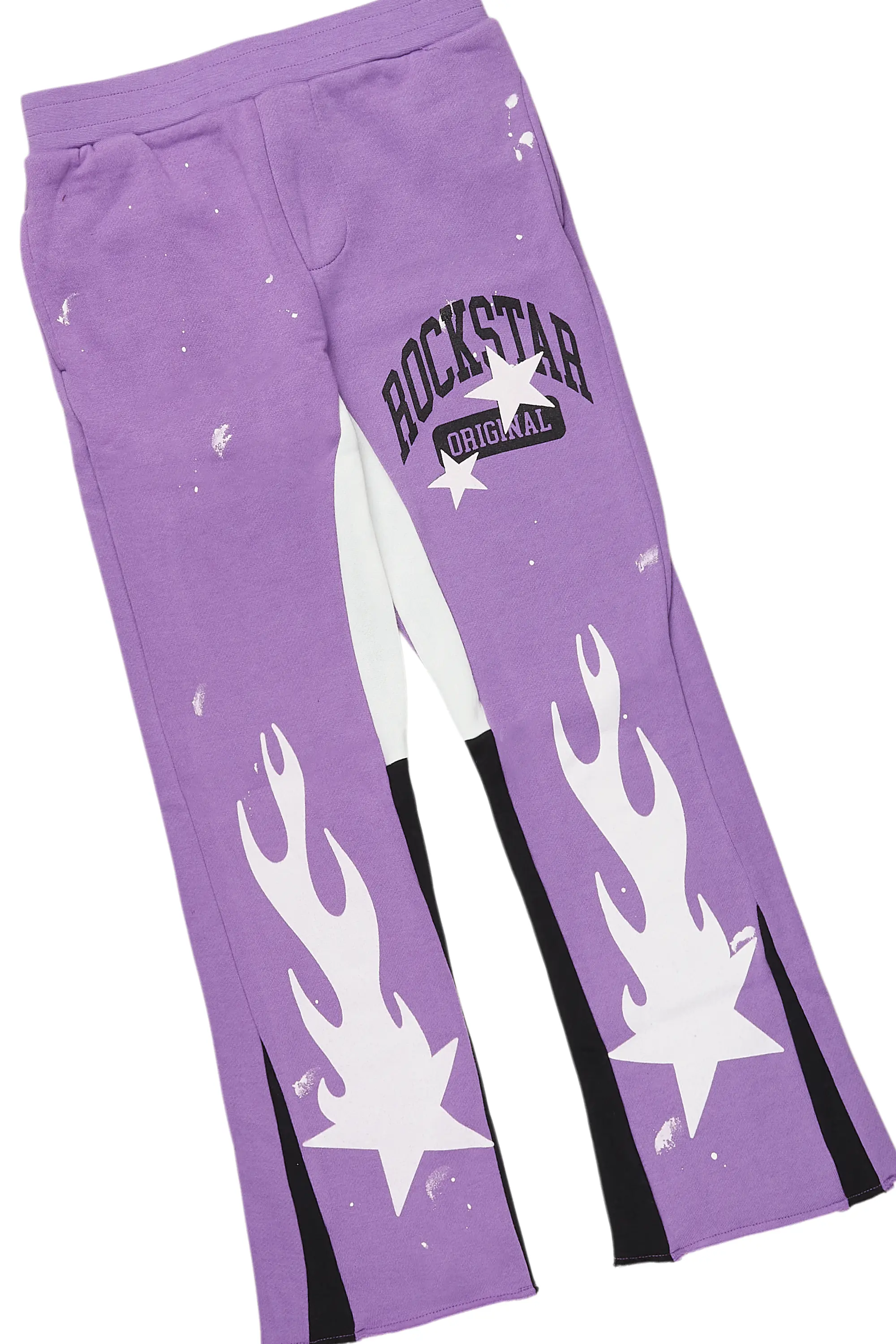 Boys Malie Purple Baggy Fit Pant Set - Image 8