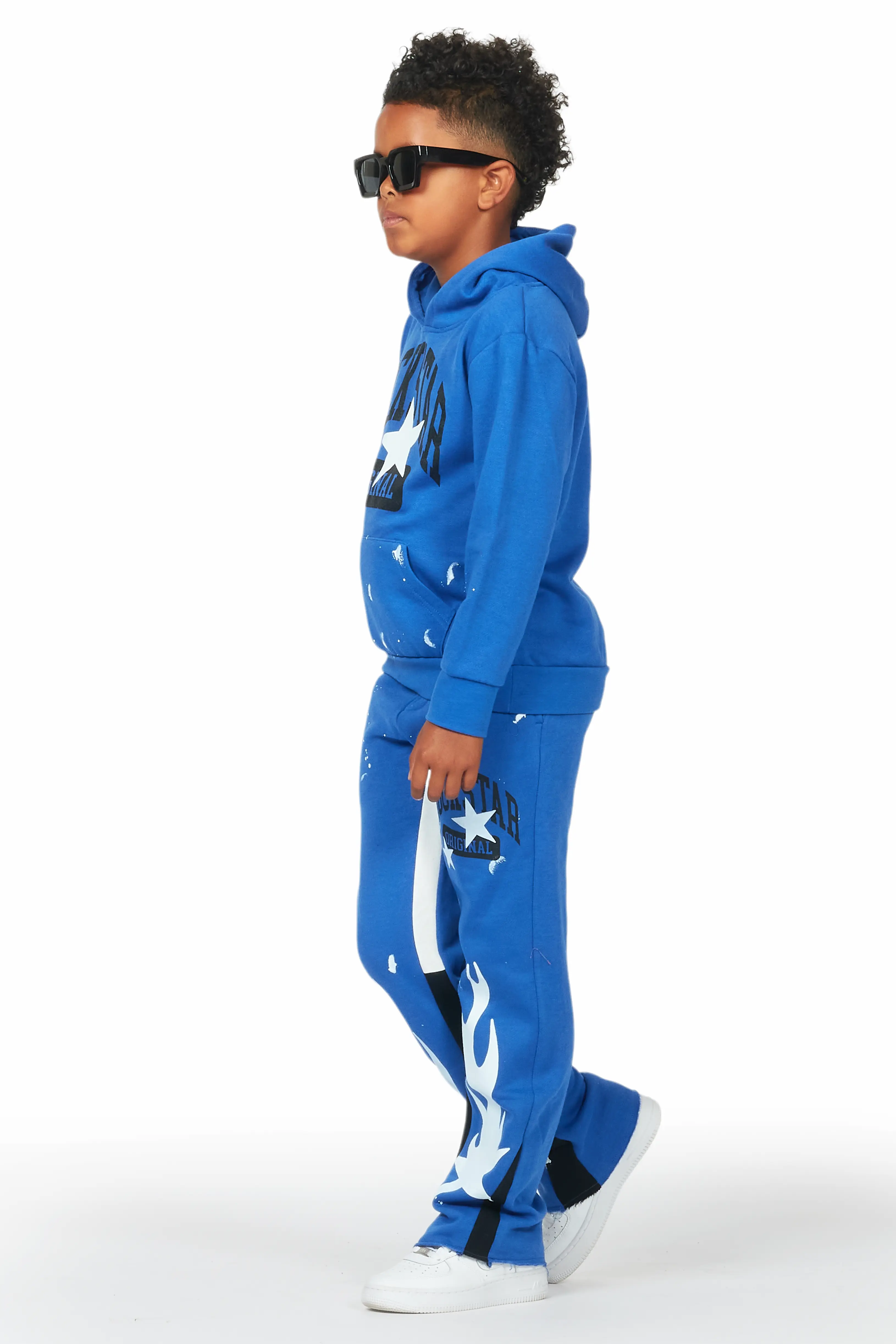 Boys Malie Royal Baggy Fit Pant Set - Image 5