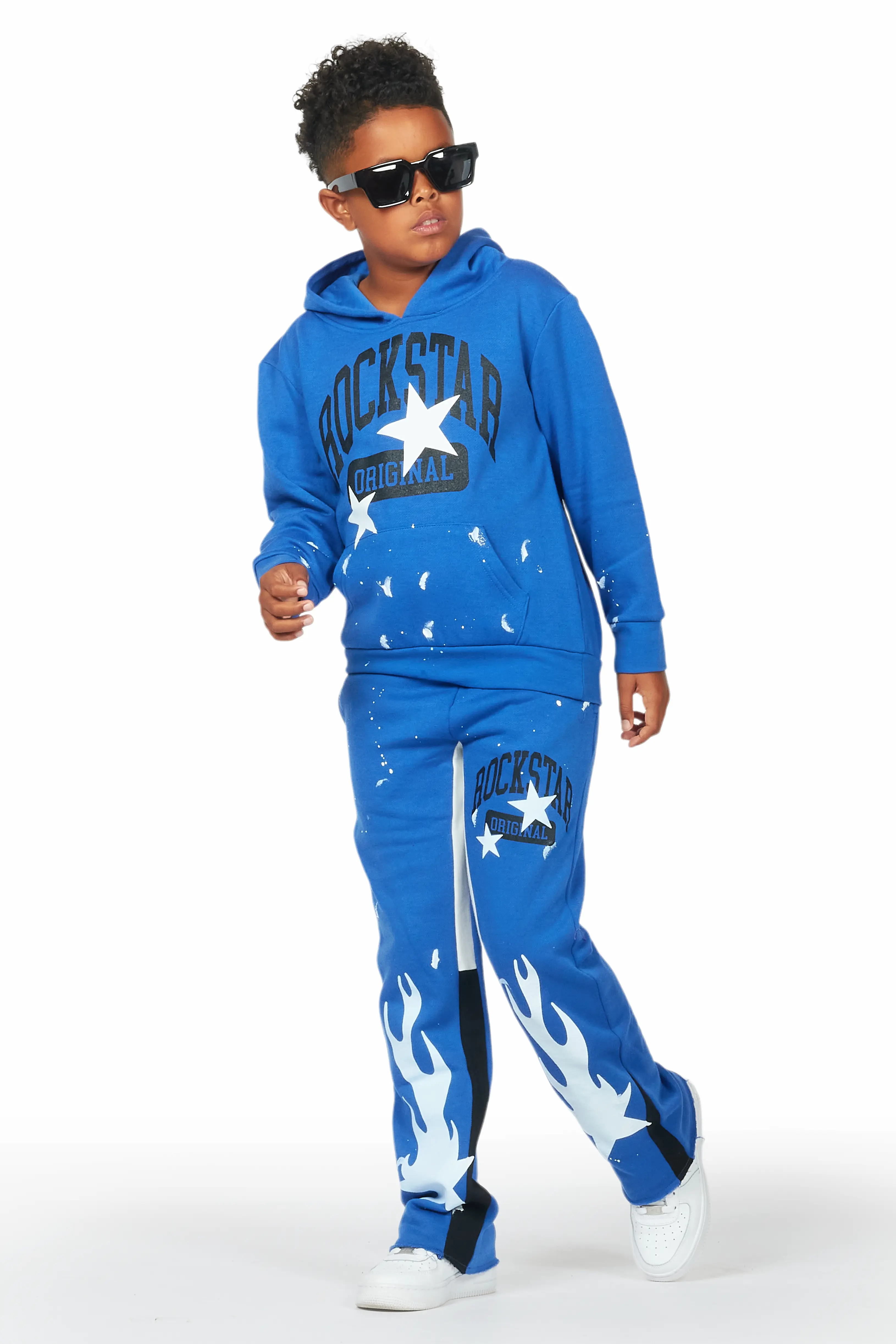 Boys Malie Royal Baggy Fit Pant Set - Image 6