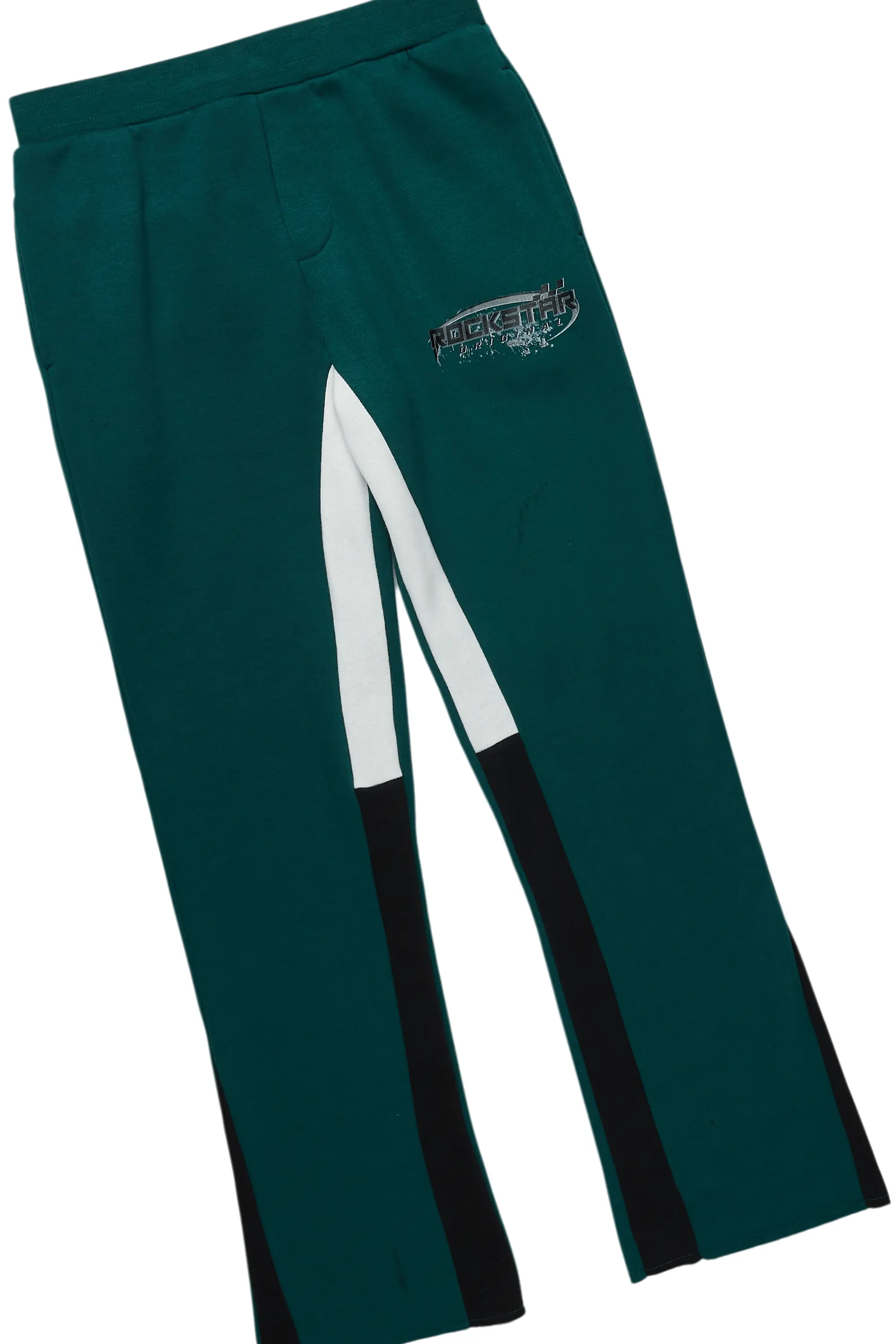 Boys Amos Dark Green Stacked Track Set - Image 3