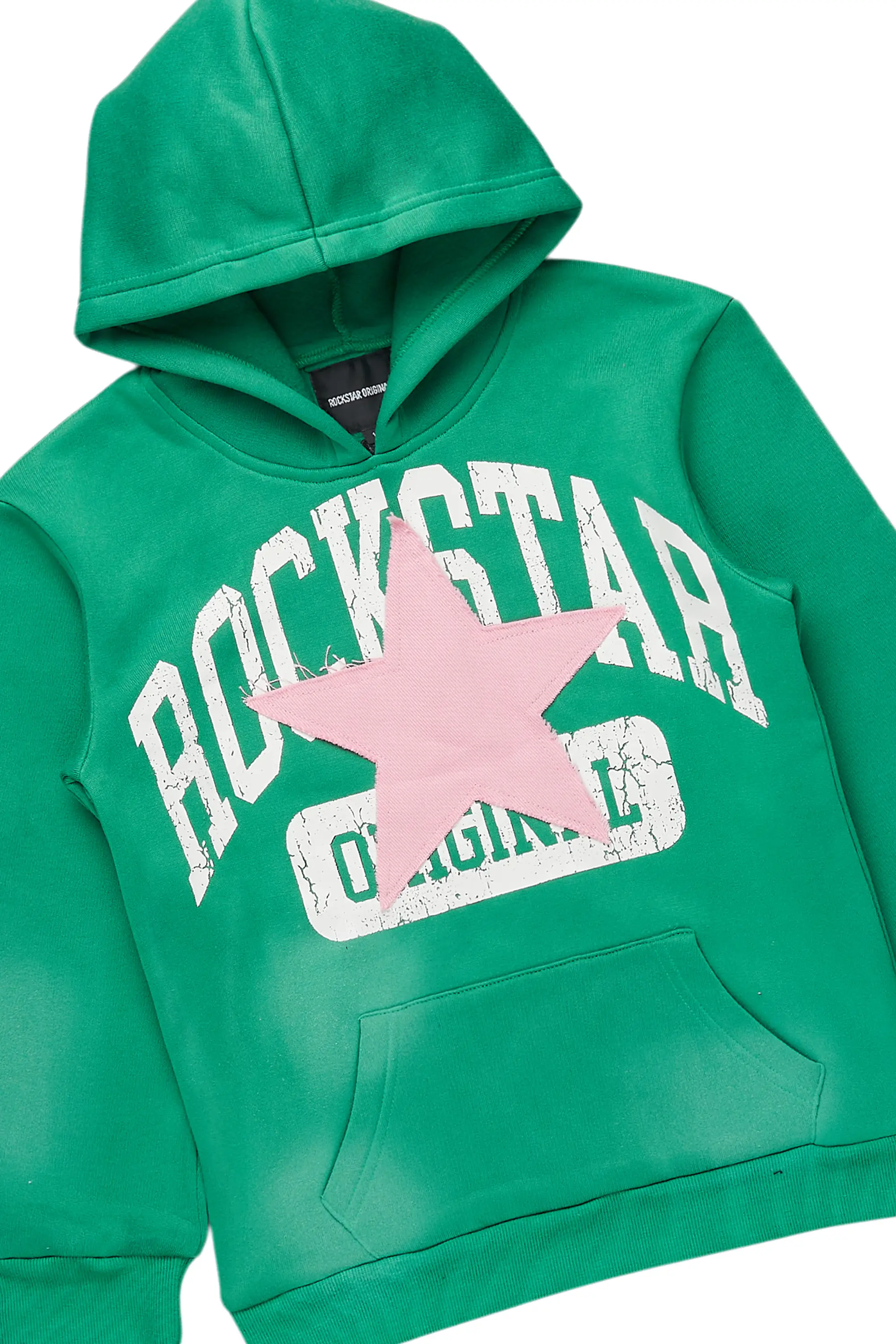 Boys States Green Stacked Hoodie Track Set - Image 6