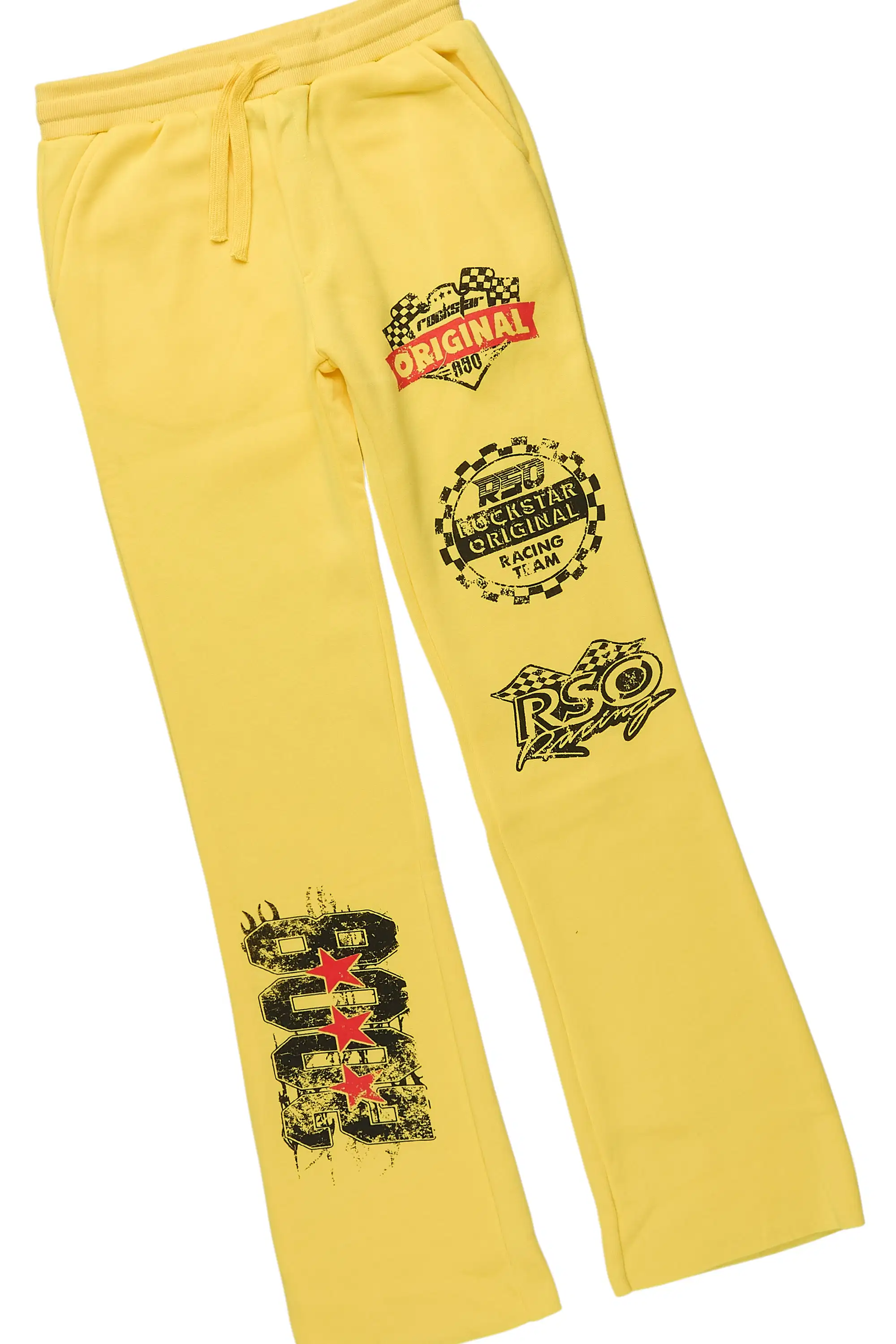 Boys Racing Grunge Yellow Stacked Track Set - Image 4