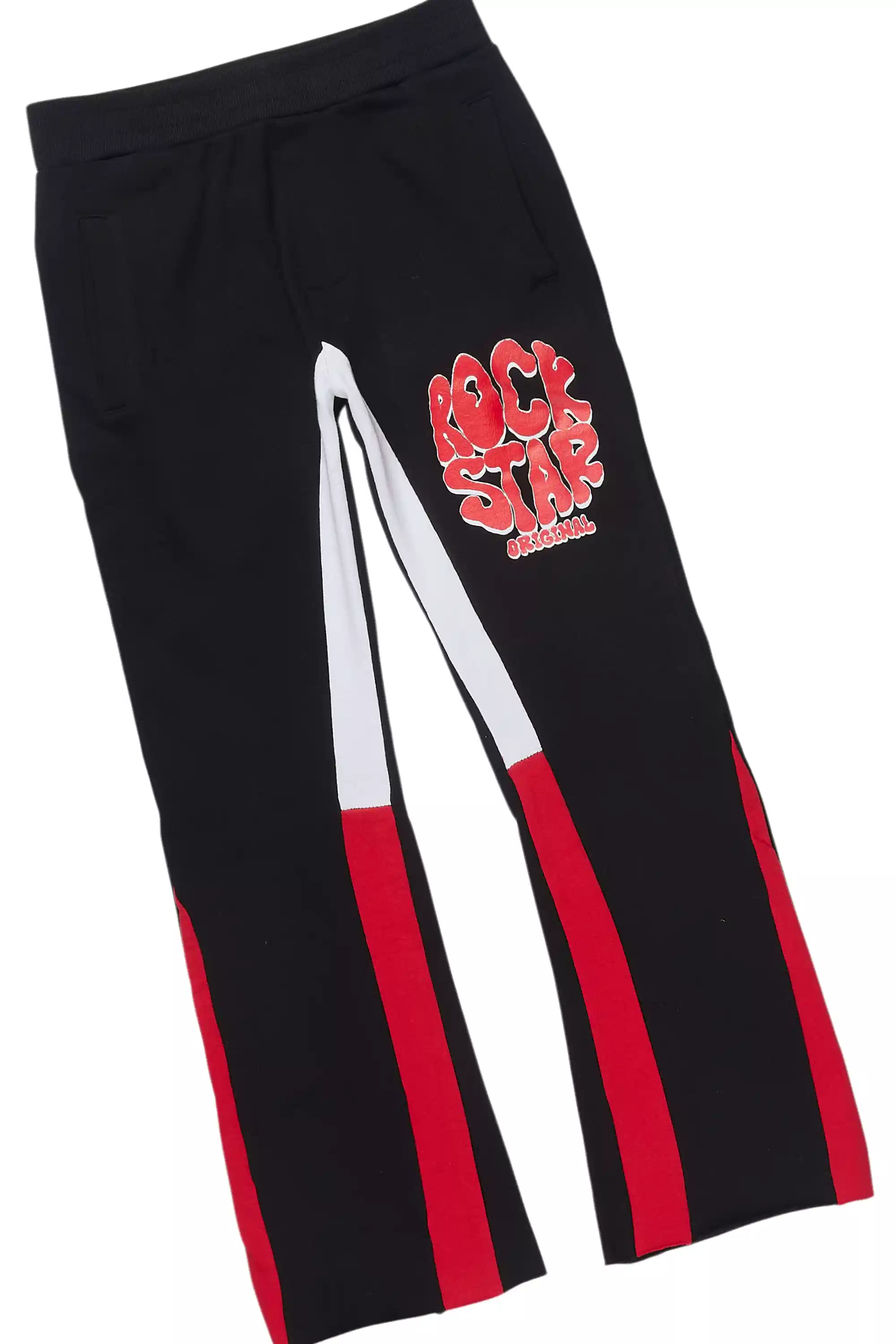 Boys Warblen Black/Red Stacked Flare Track Set - Image 9