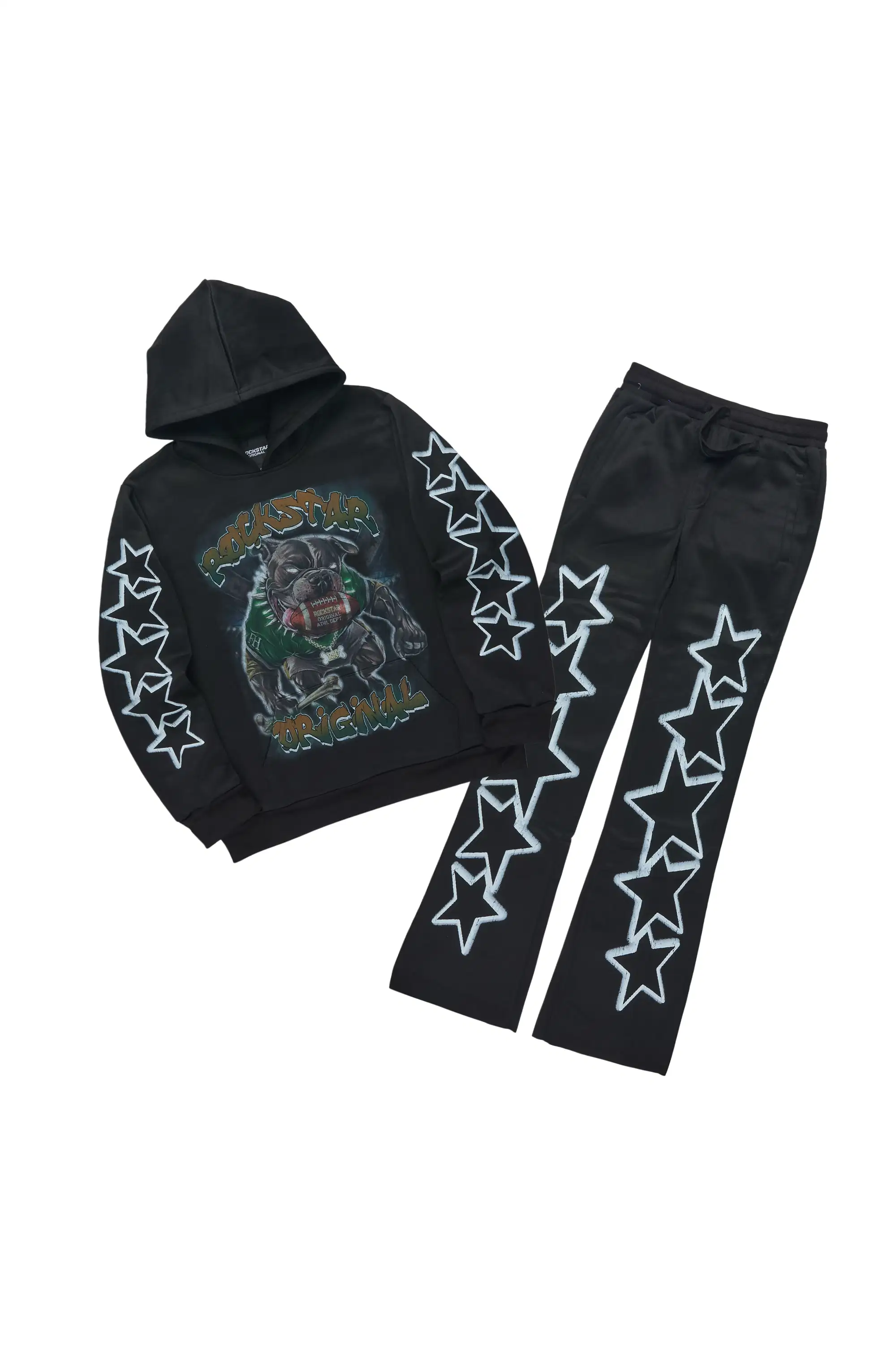 Boys Brayix Black/White Stacked Track Set