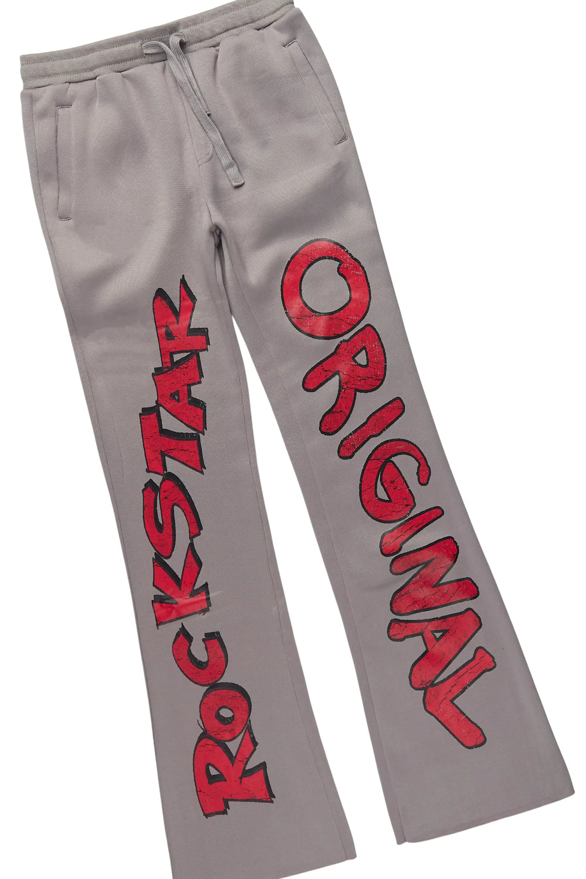 Boys Caevon Grey/Red Stacked Track Set - Image 3