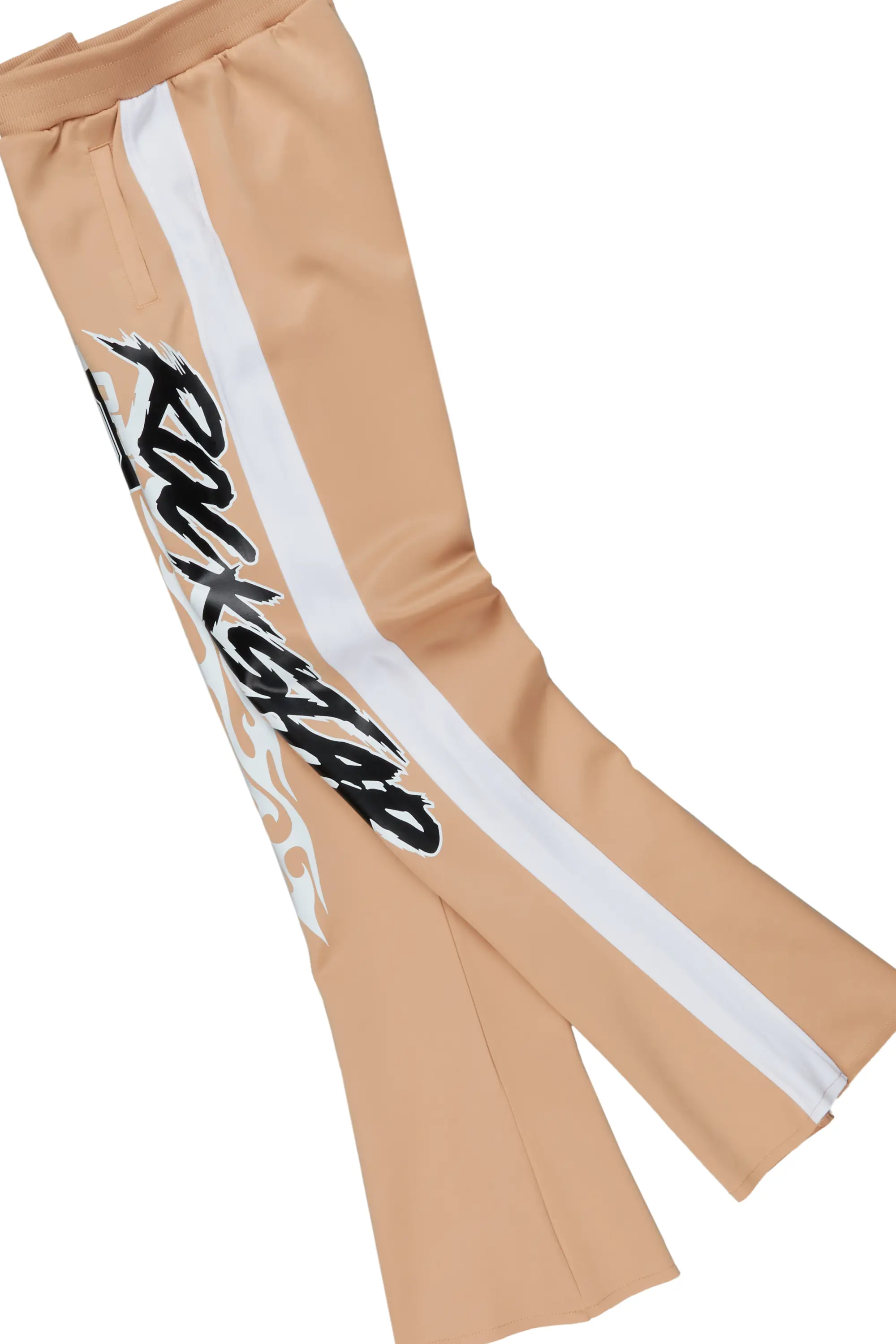 Boys Draven Beige Tricot Stacked Flare Track Set - Image 8