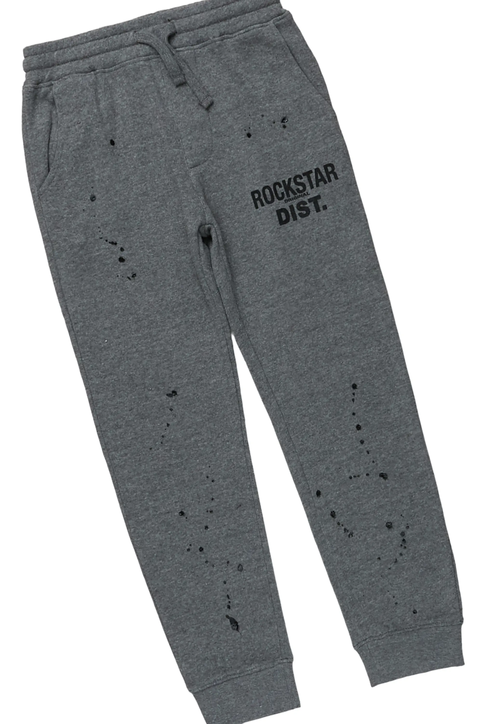 Boys Galen White/Grey T-Shirt Jogger Set - Image 7