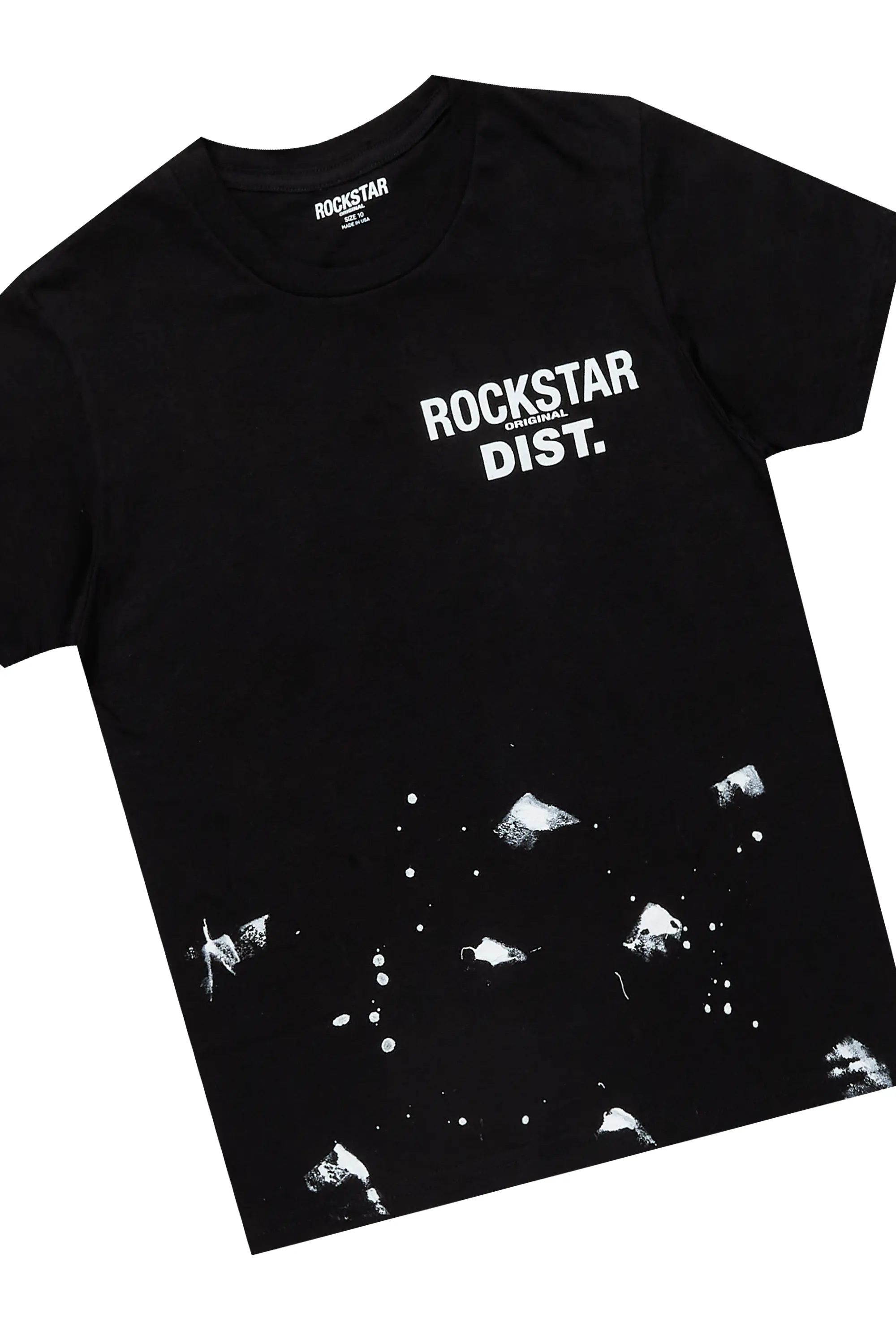 Boys Raffer Black T-Shirt Jogger Set - Image 2