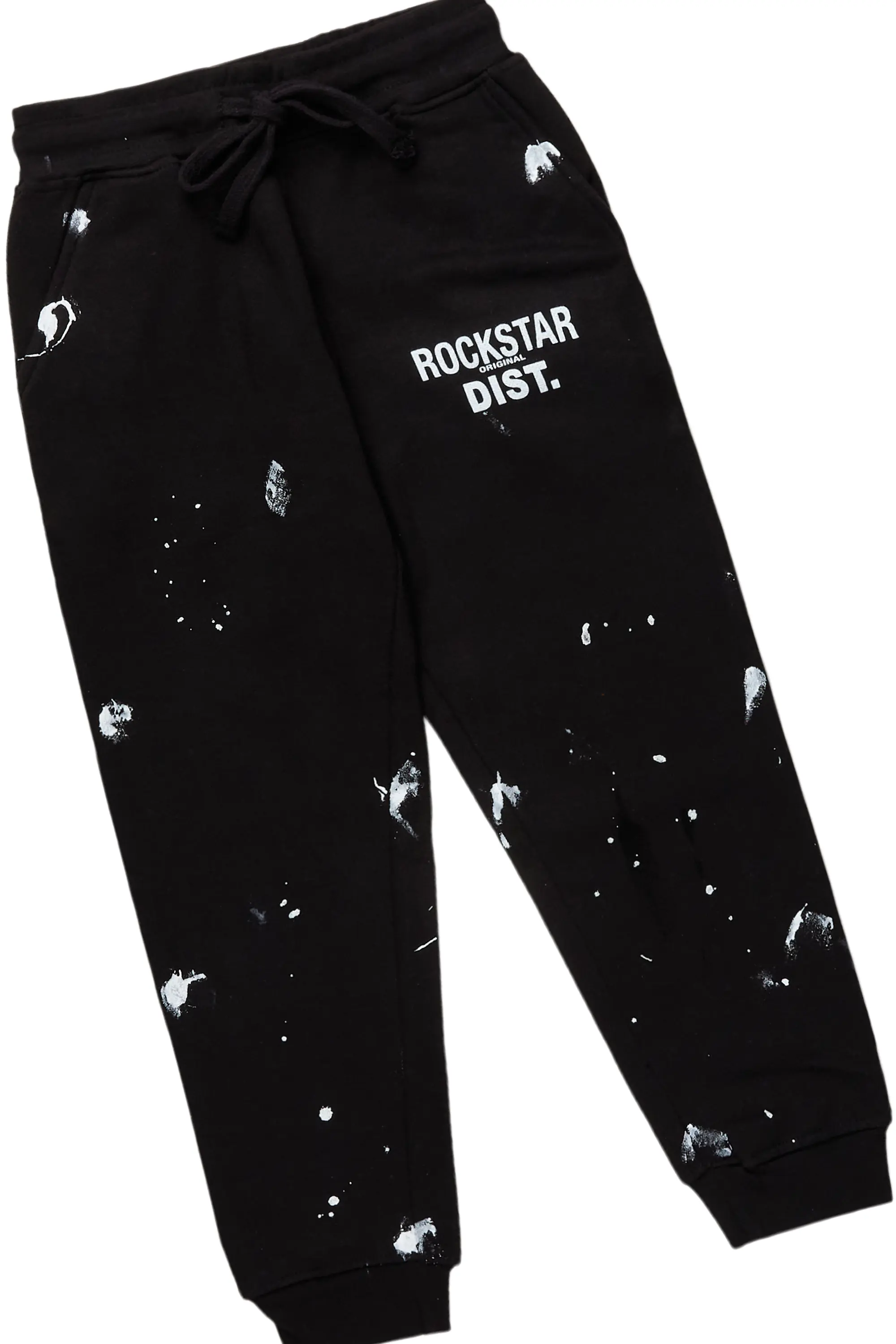 Boys Raffer Black T-Shirt Jogger Set - Image 3