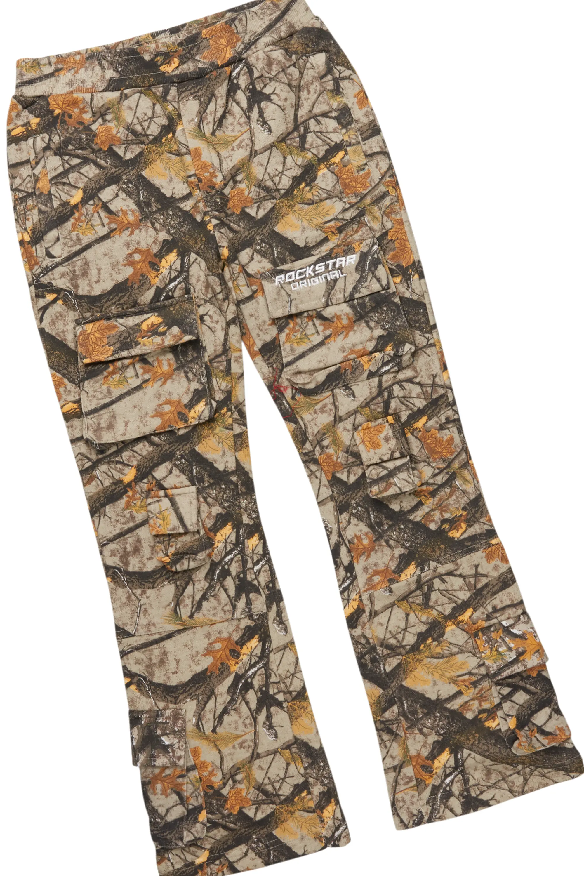 Boys M4Toys White/Camo T-Shirt/Stacked Flare Pant Set - Image 3