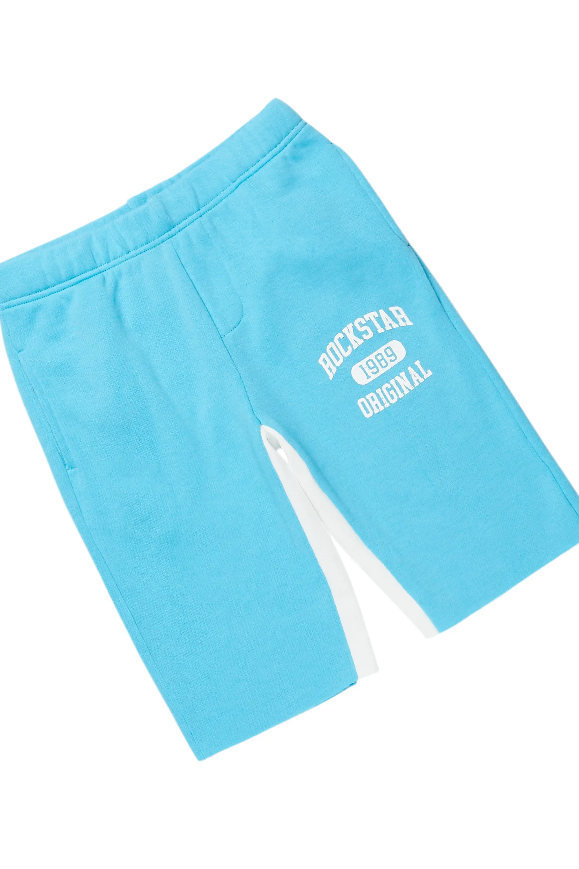 Boys Members White/Blue T-Shirt/Short Set - Image 3