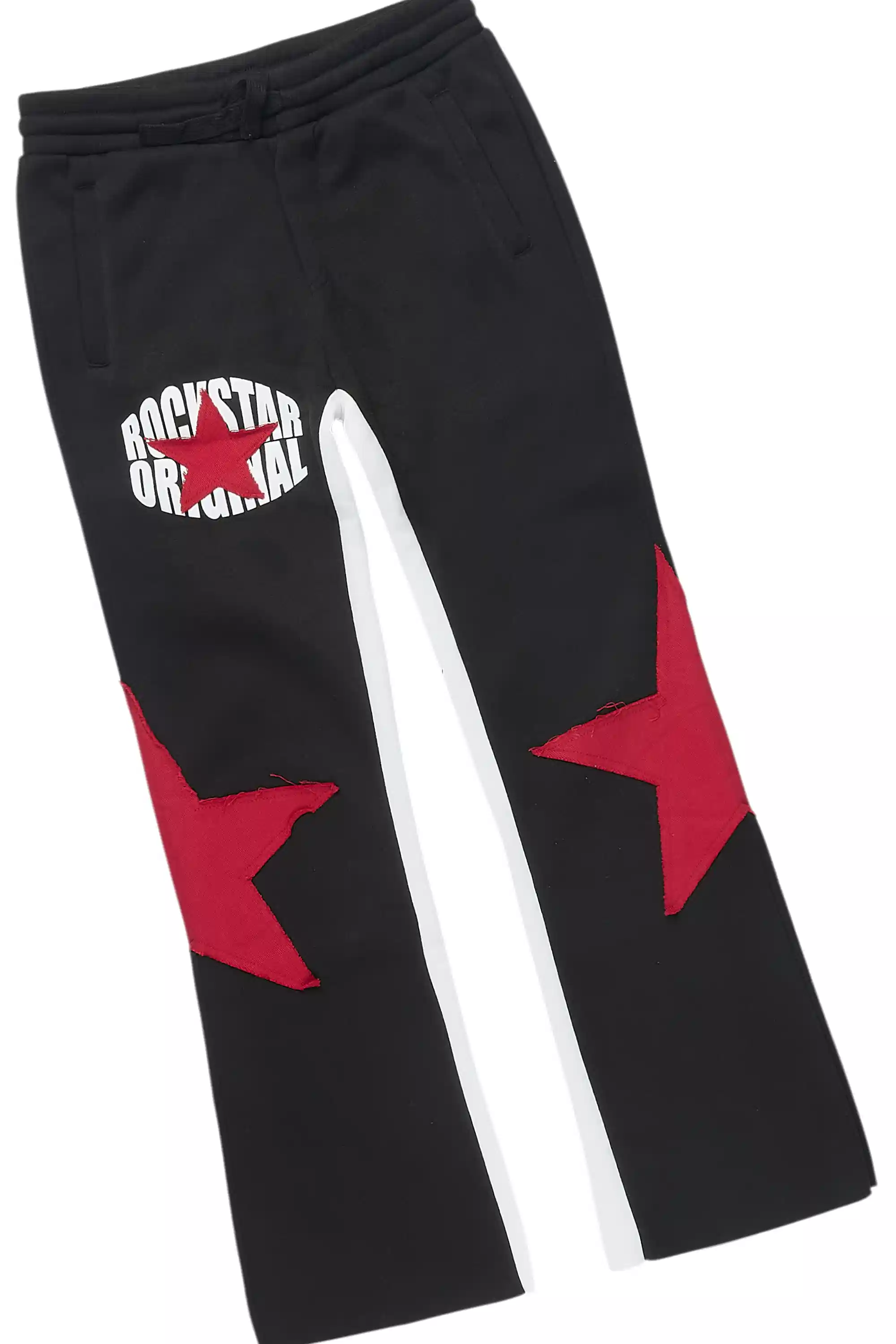 Boys States Black/Red Long Sleeve T-Shirt Track Set - Image 3