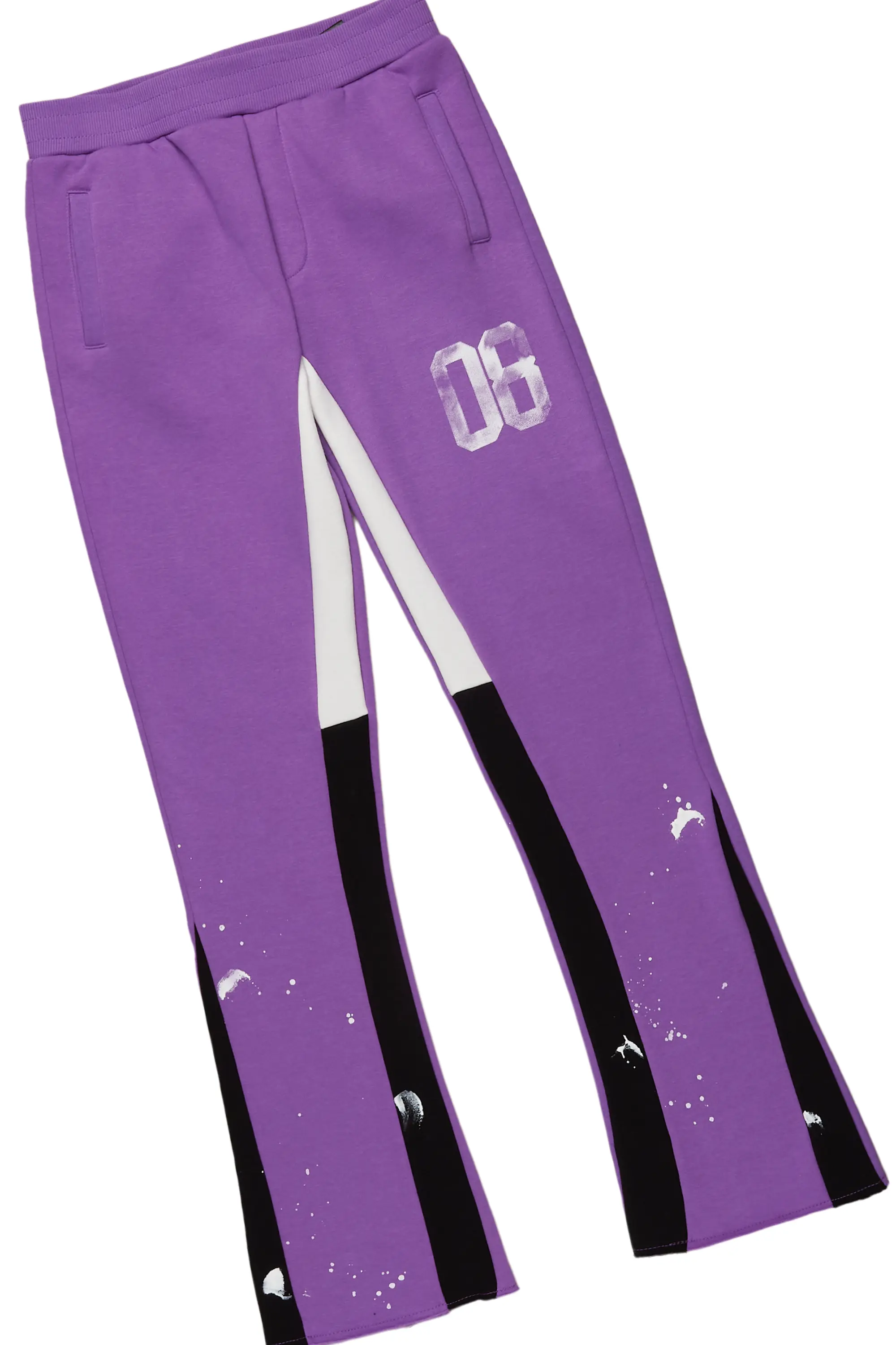 Boys Nova Purple/White T-Shirt Stacked Set - Image 4