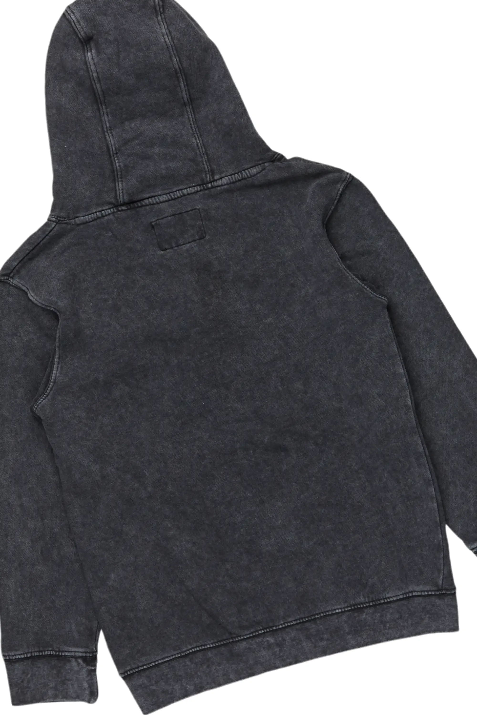 Girls Cass Vintage Black Hoodie/Stacked Flare Jean Set - Image 3