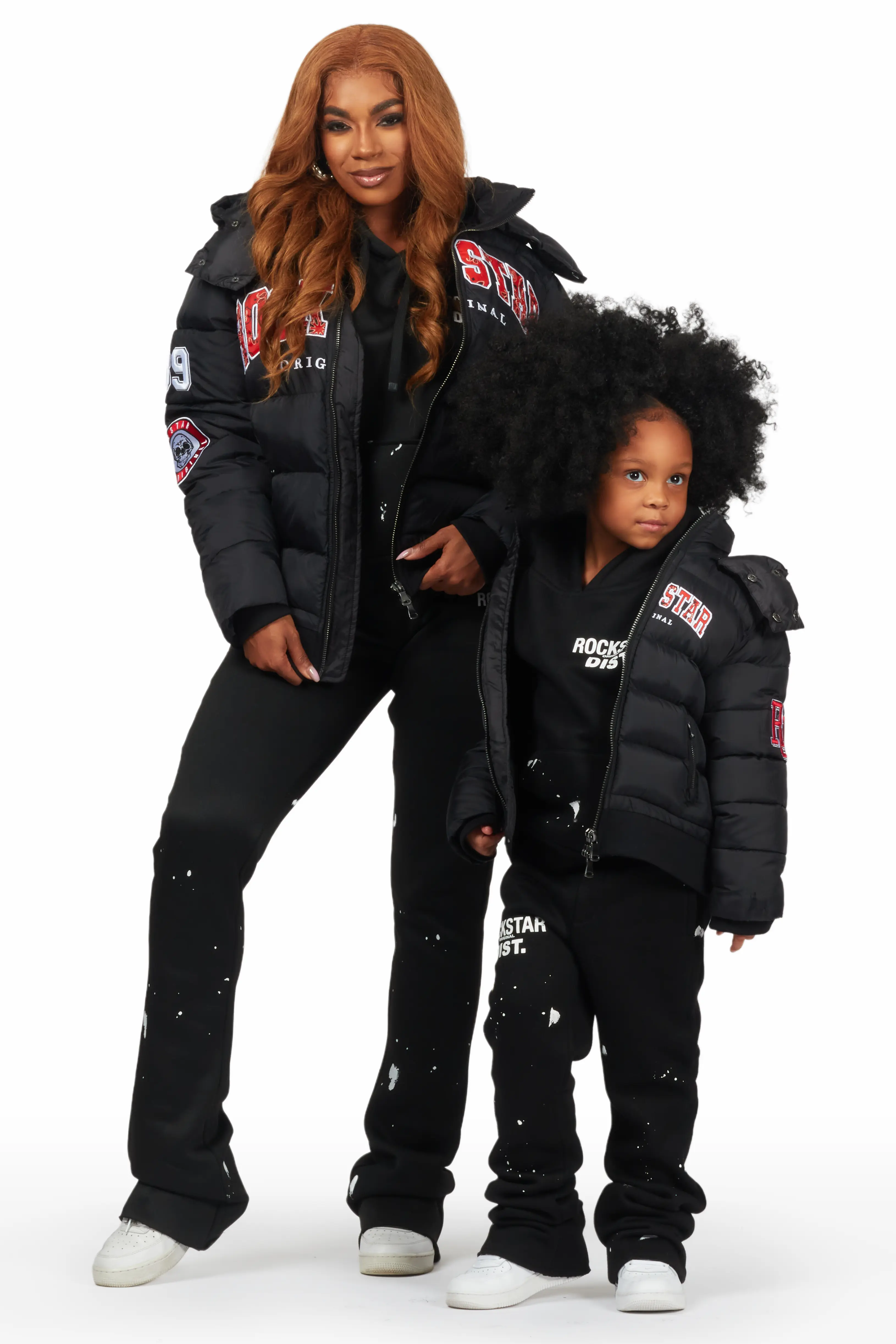 Girls Bronia Black Puffer Jacket - Image 2