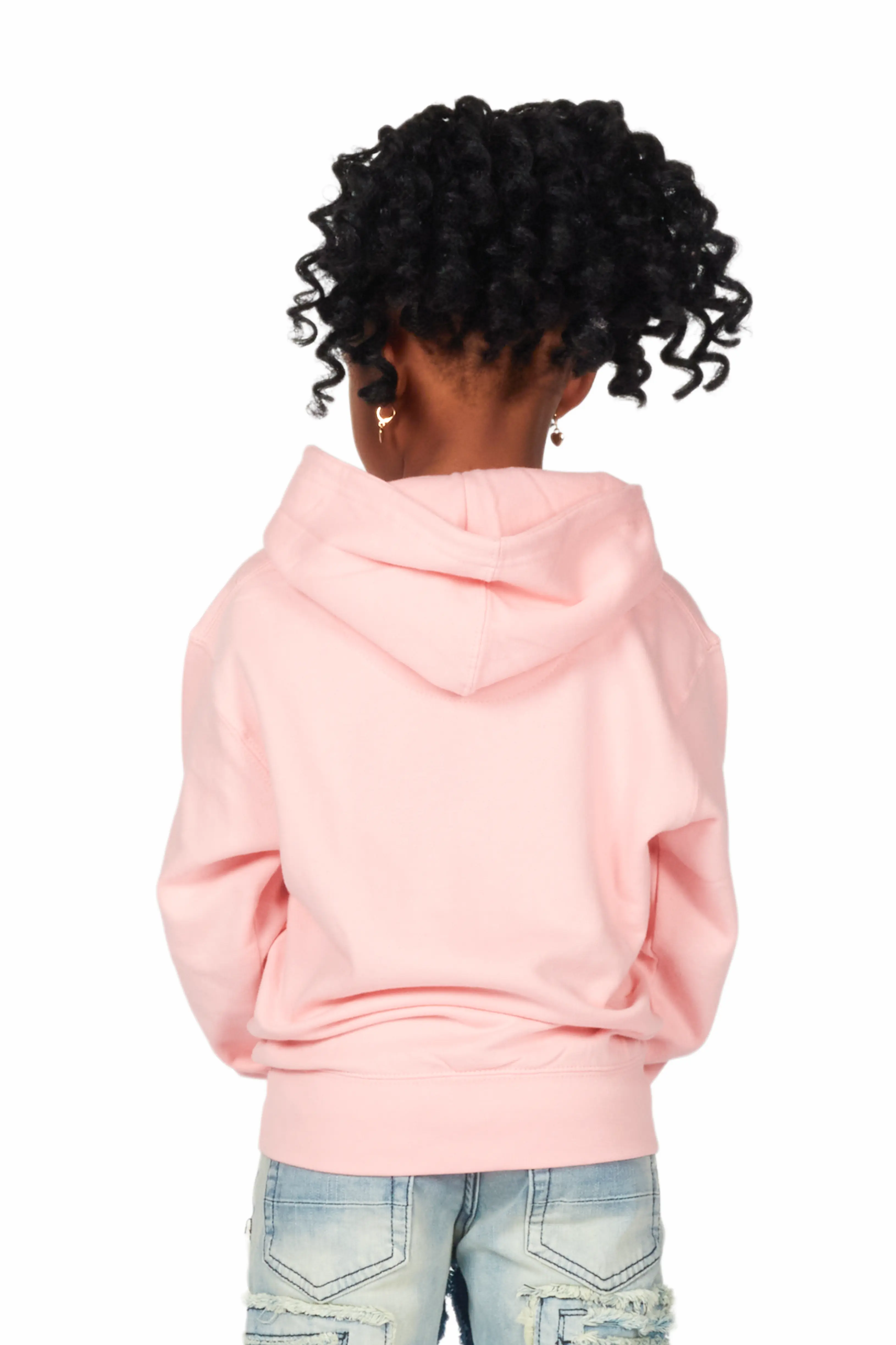 Girls Chloe Light Pink Graphic Hoodie - Image 3