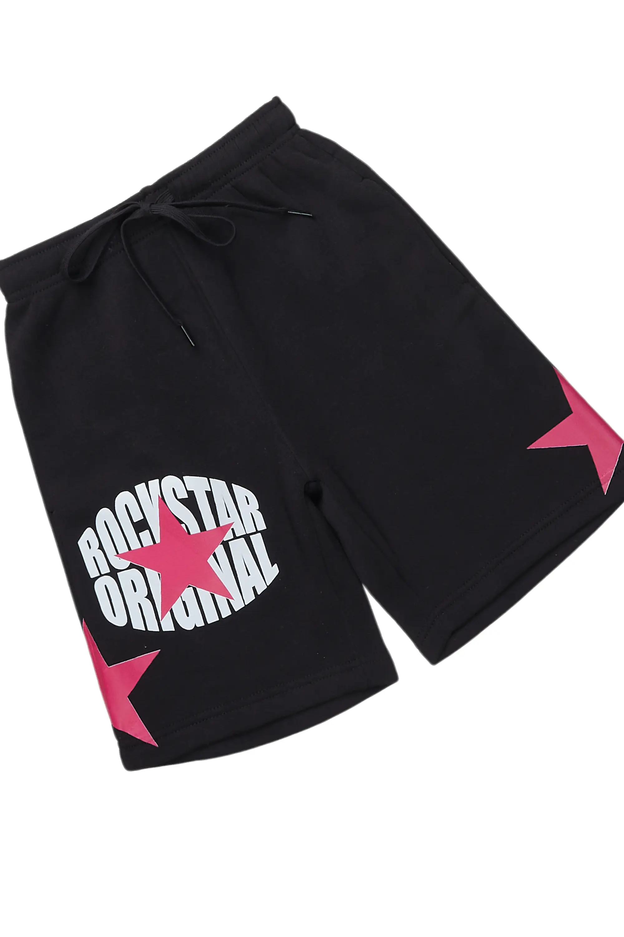 Girls State Black/Pink Short Set - Image 3