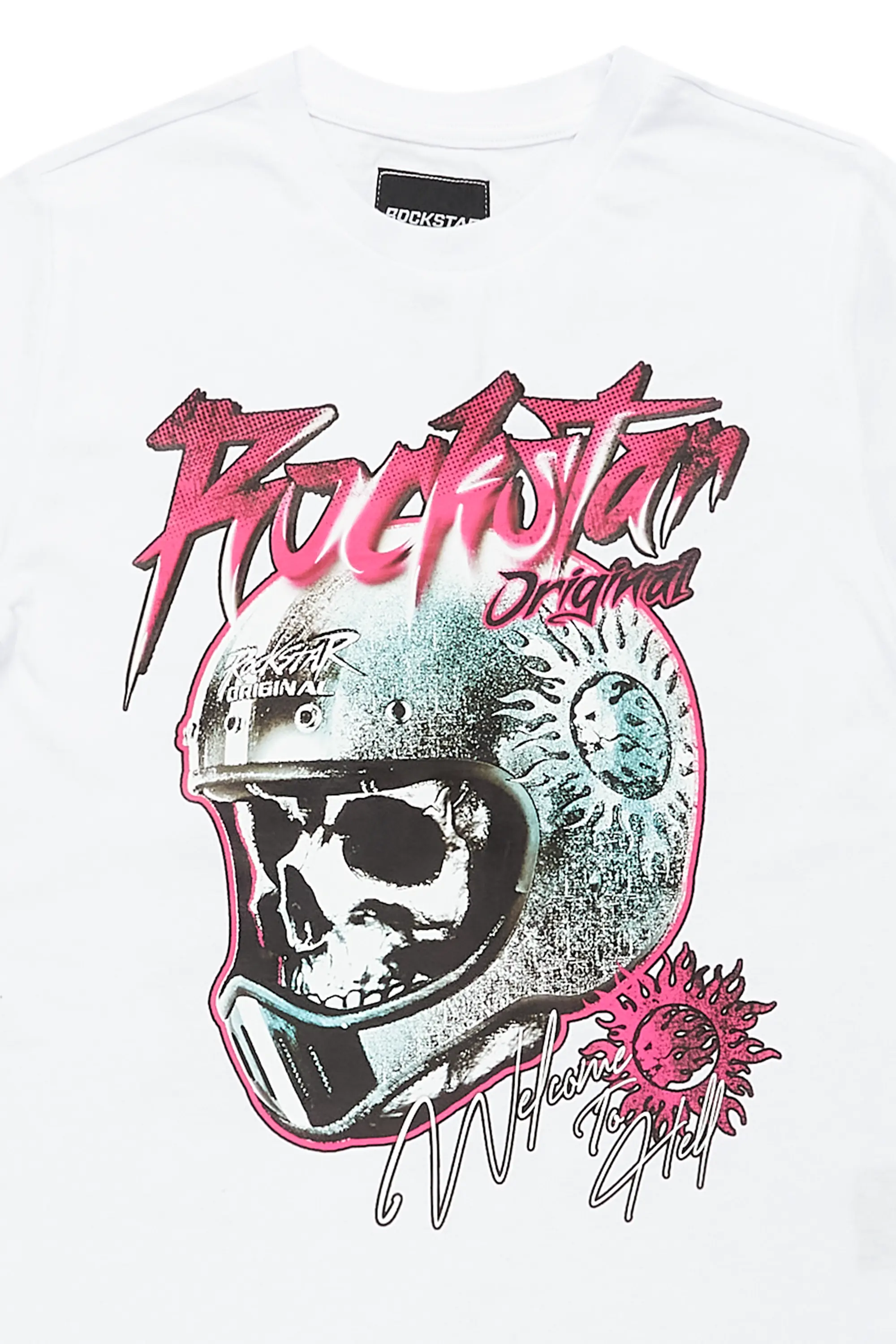 Girls Daija White Graphic T-Shirt - Image 3