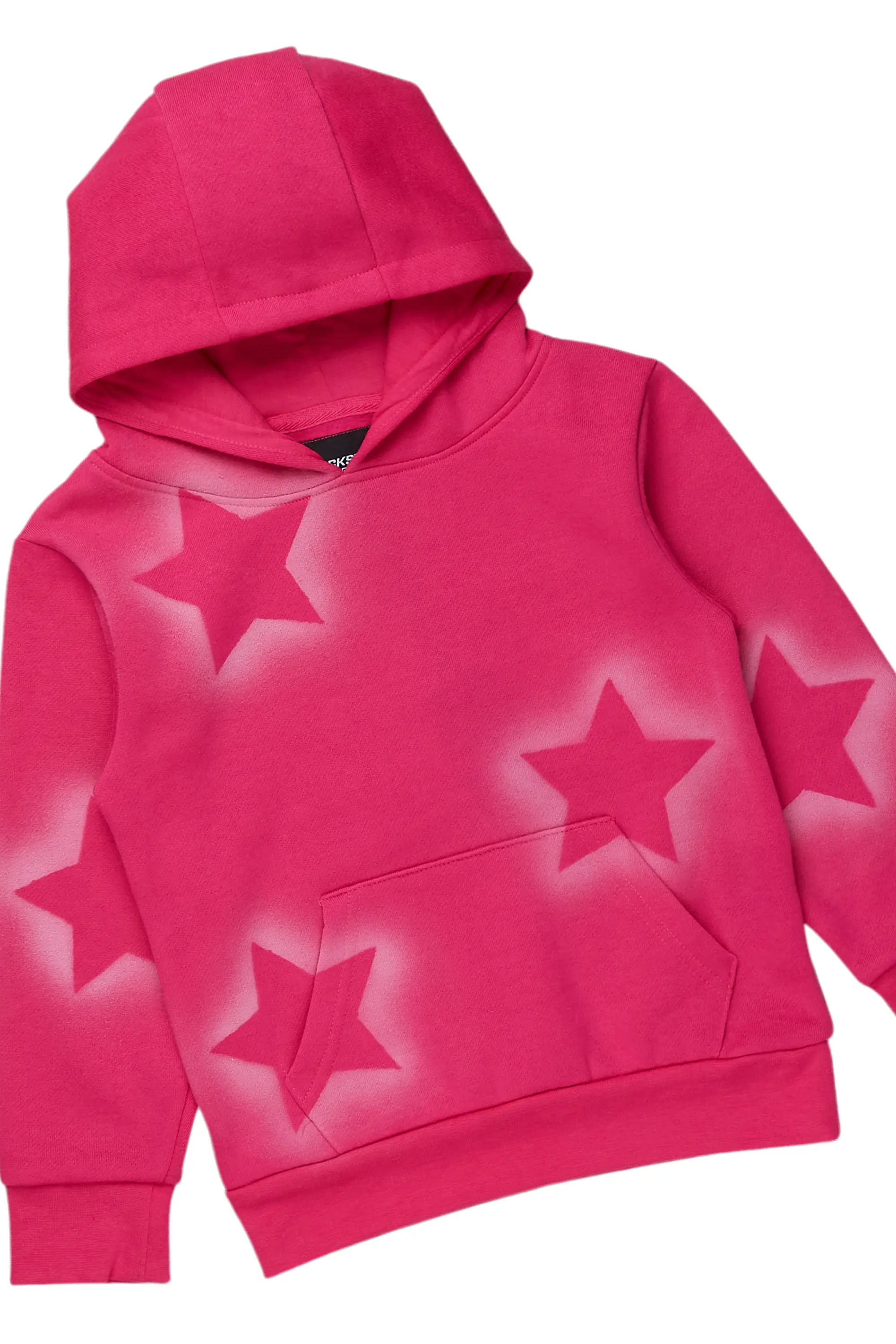 Girls Sophie Fuchsia Stacked Pant Set - Image 2