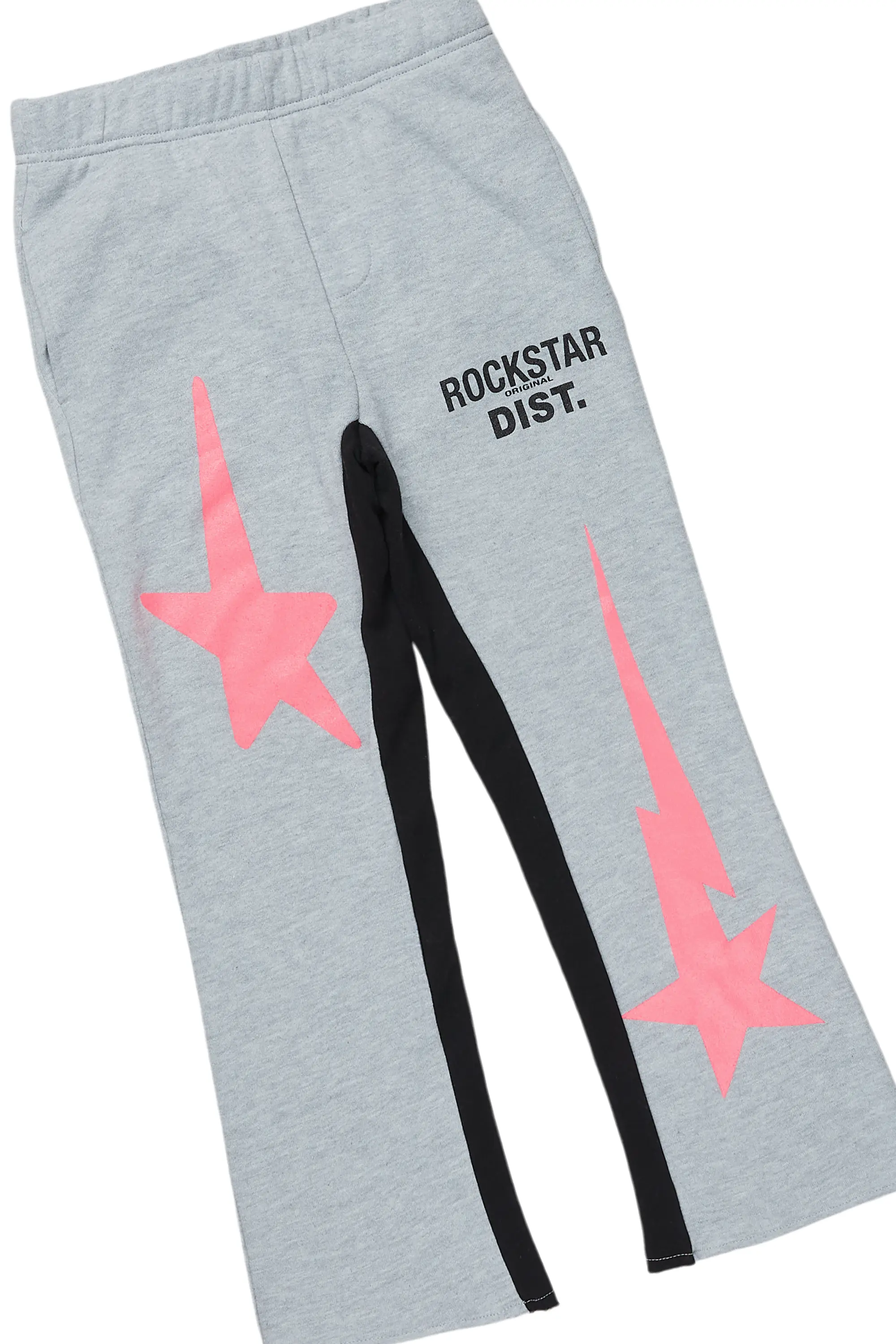 Girls Aria Grey Baggy Fit Pant Set - Image 3