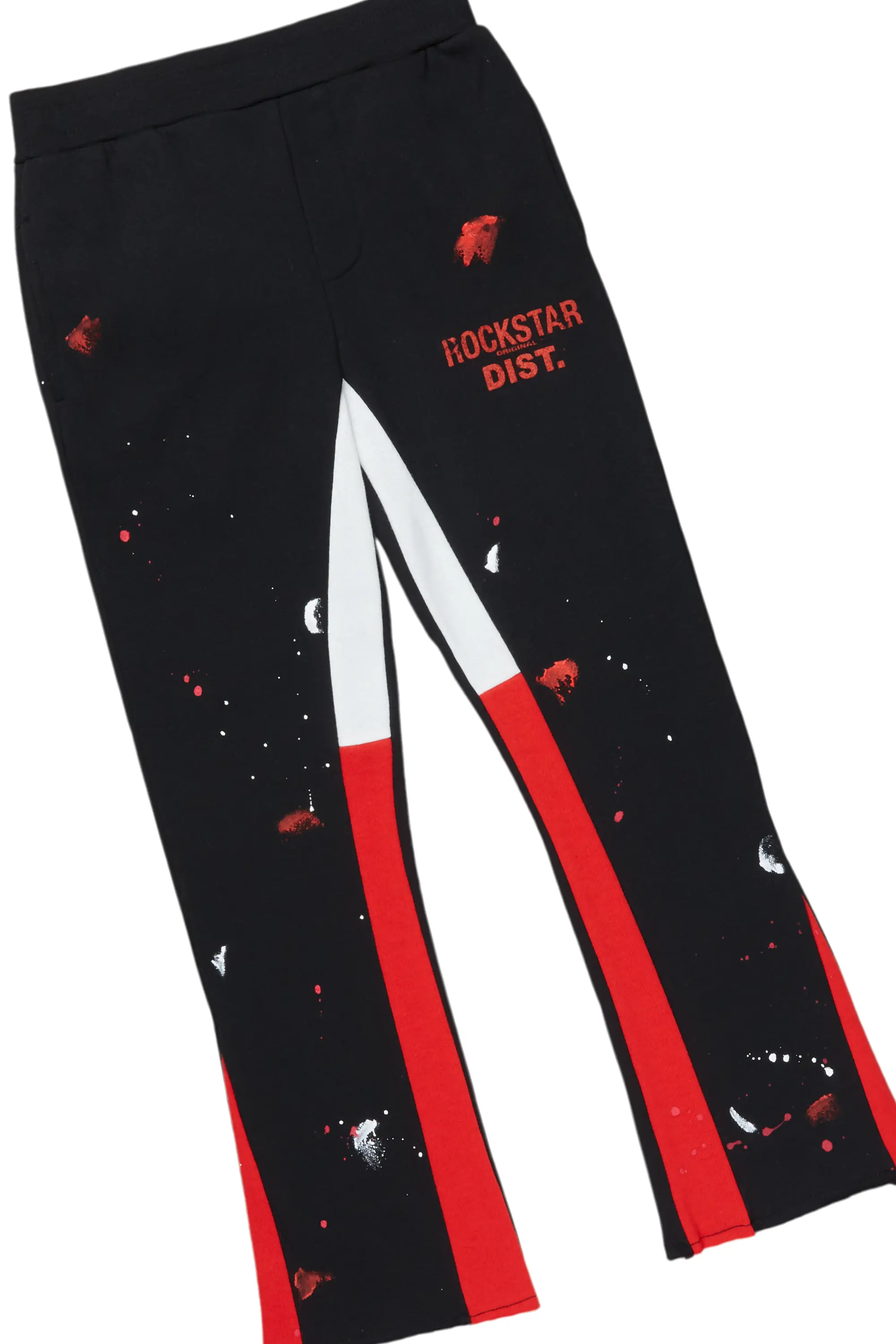 Girls Scarlie Black/Red Stacked Flare Track Set - Image 3