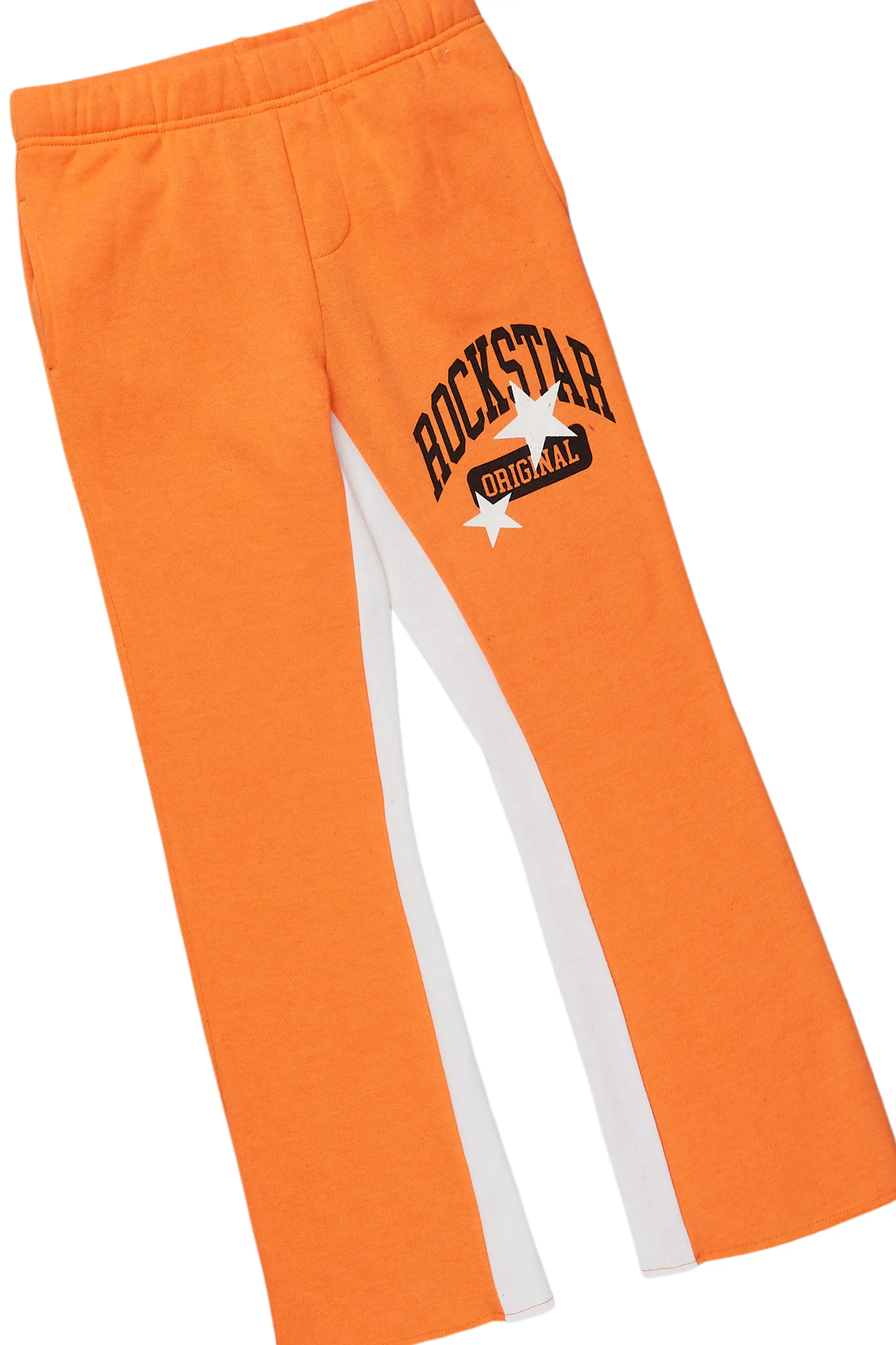 Girls Malla Orange Baggy Fit Pant Set - Image 3