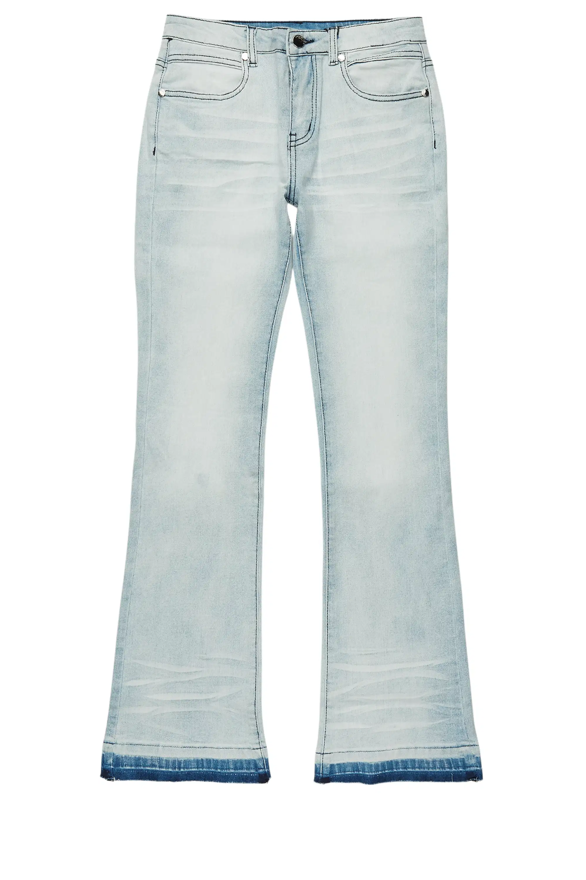 Boys Dag Blue Stacked Flare Jean - Image 2