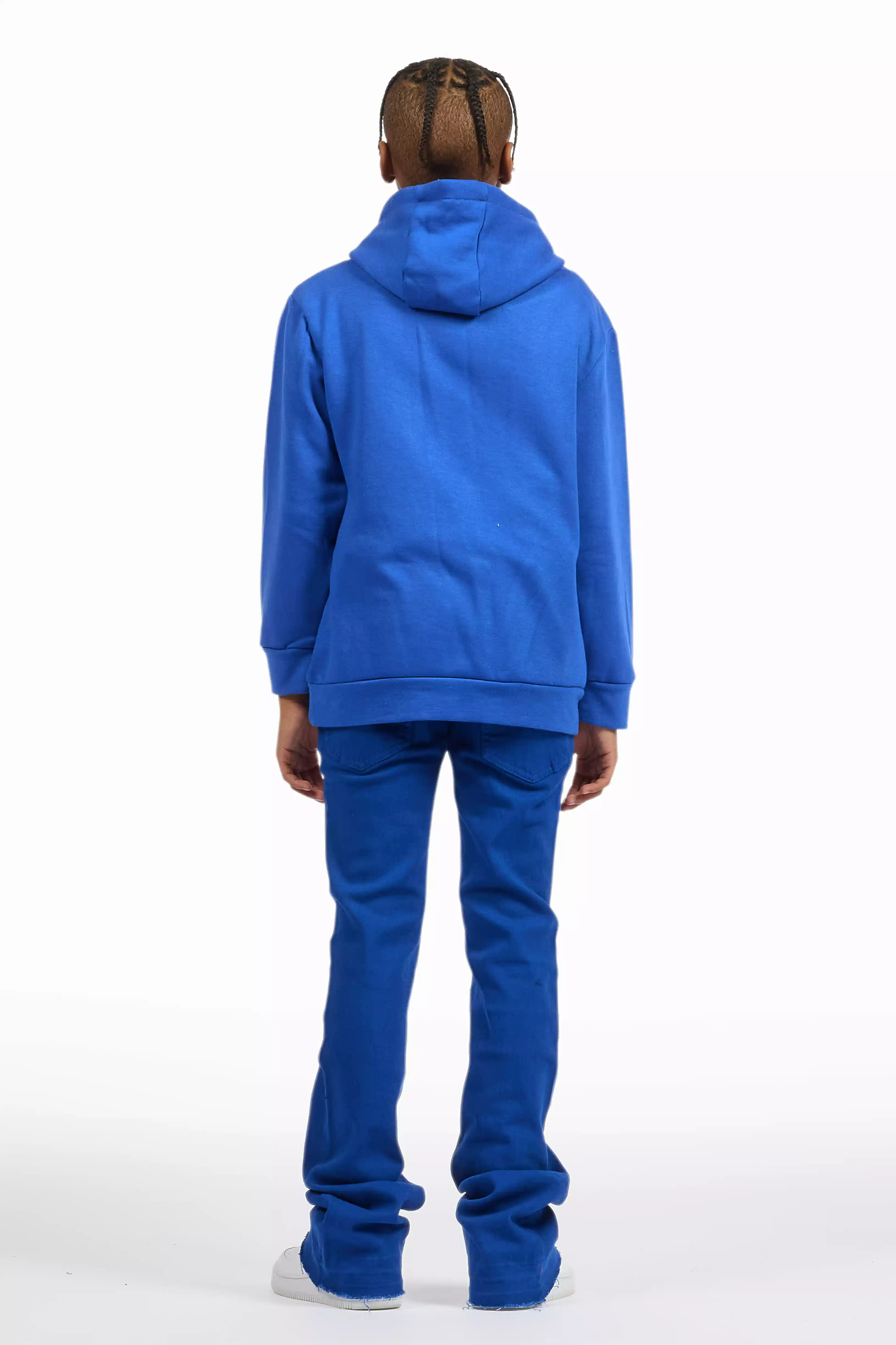 Boys Dag Royal Blue Stacked Flare Jean - Image 7