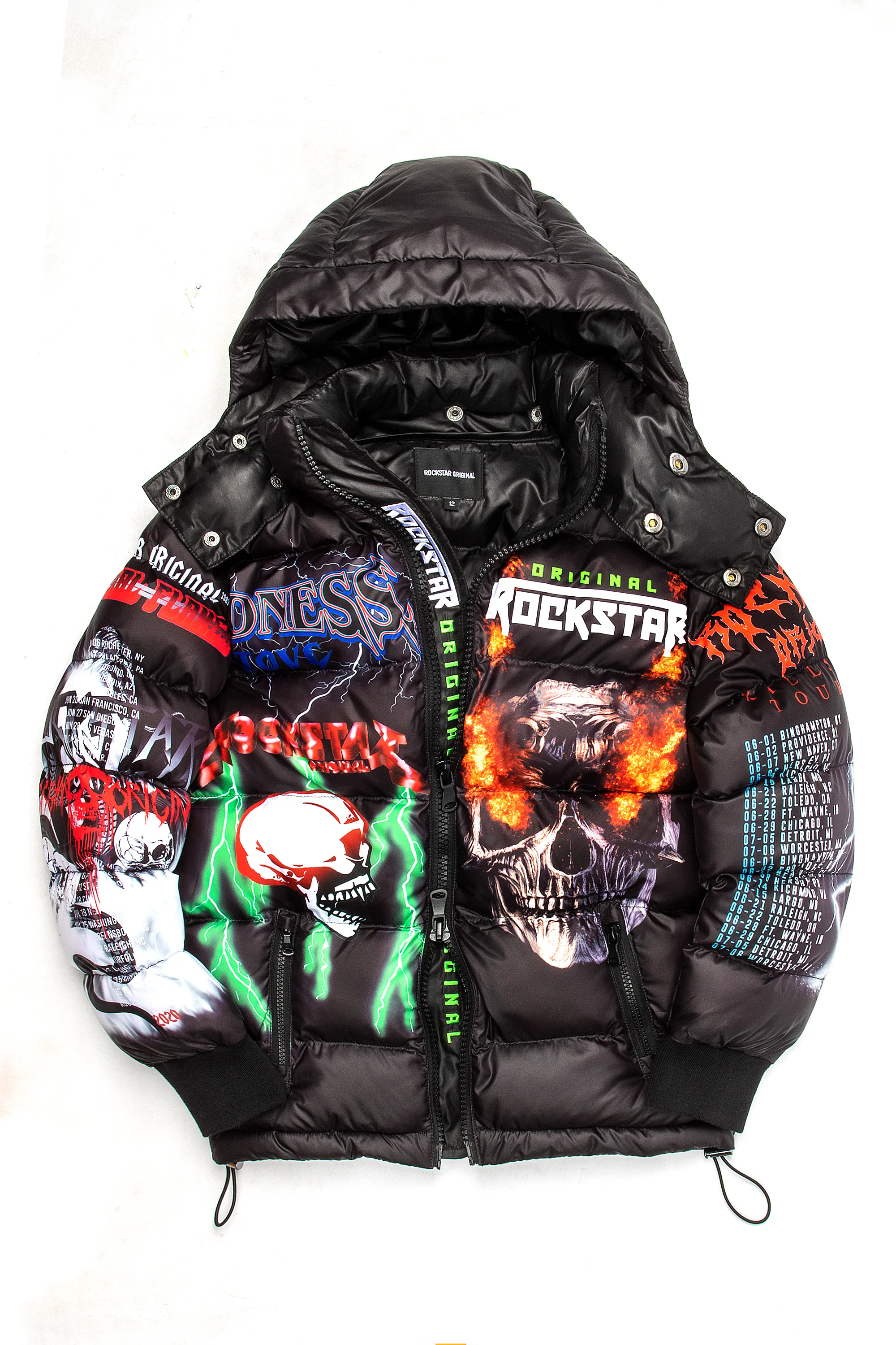 Kids Nash Puffer Jacket- Black - Image 9