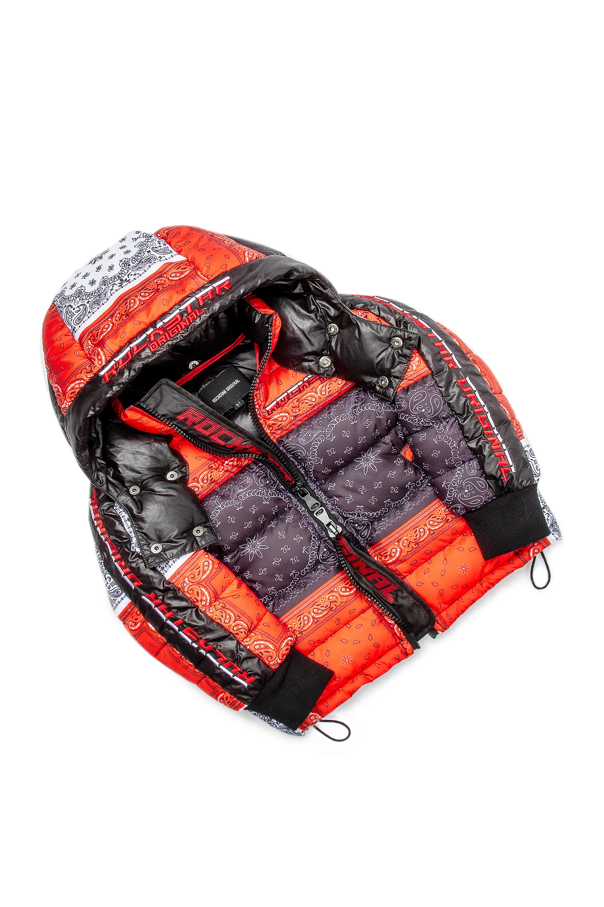 Kids Kyro Puffer Jacket-Red - Image 5