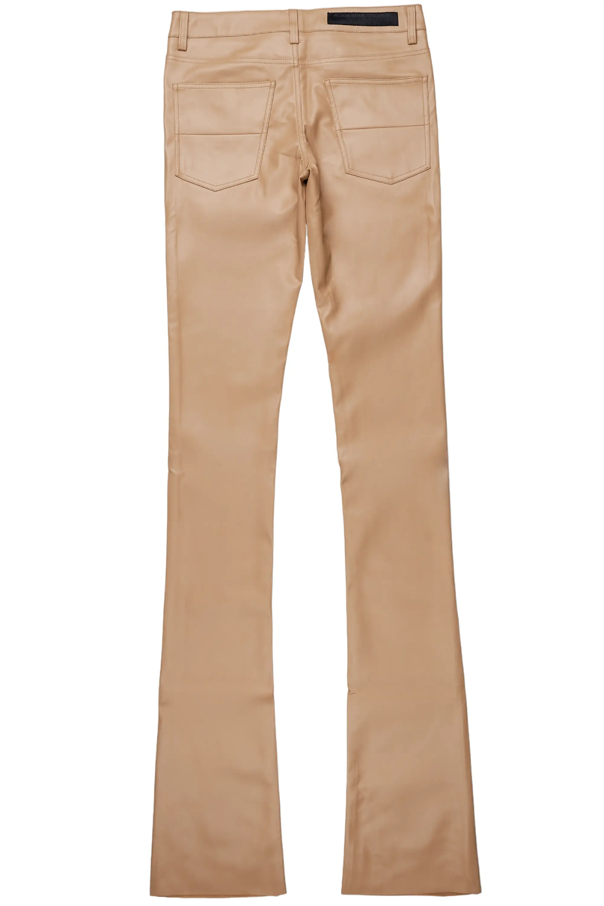 Ricky Tan Super Stacked Faux Leather Pant - Image 8