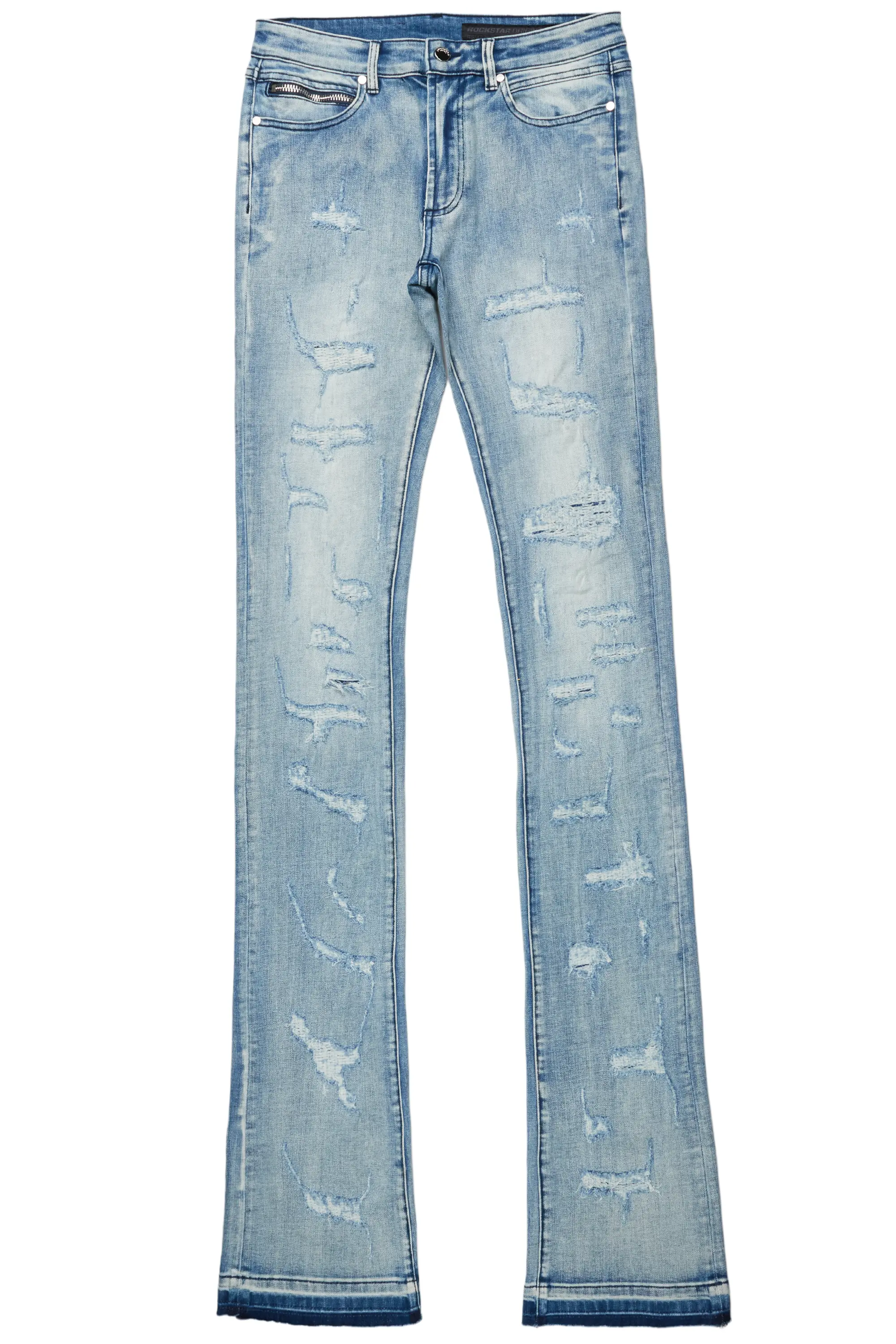 Adler Blue Super Stacked Flare Jean - Image 2
