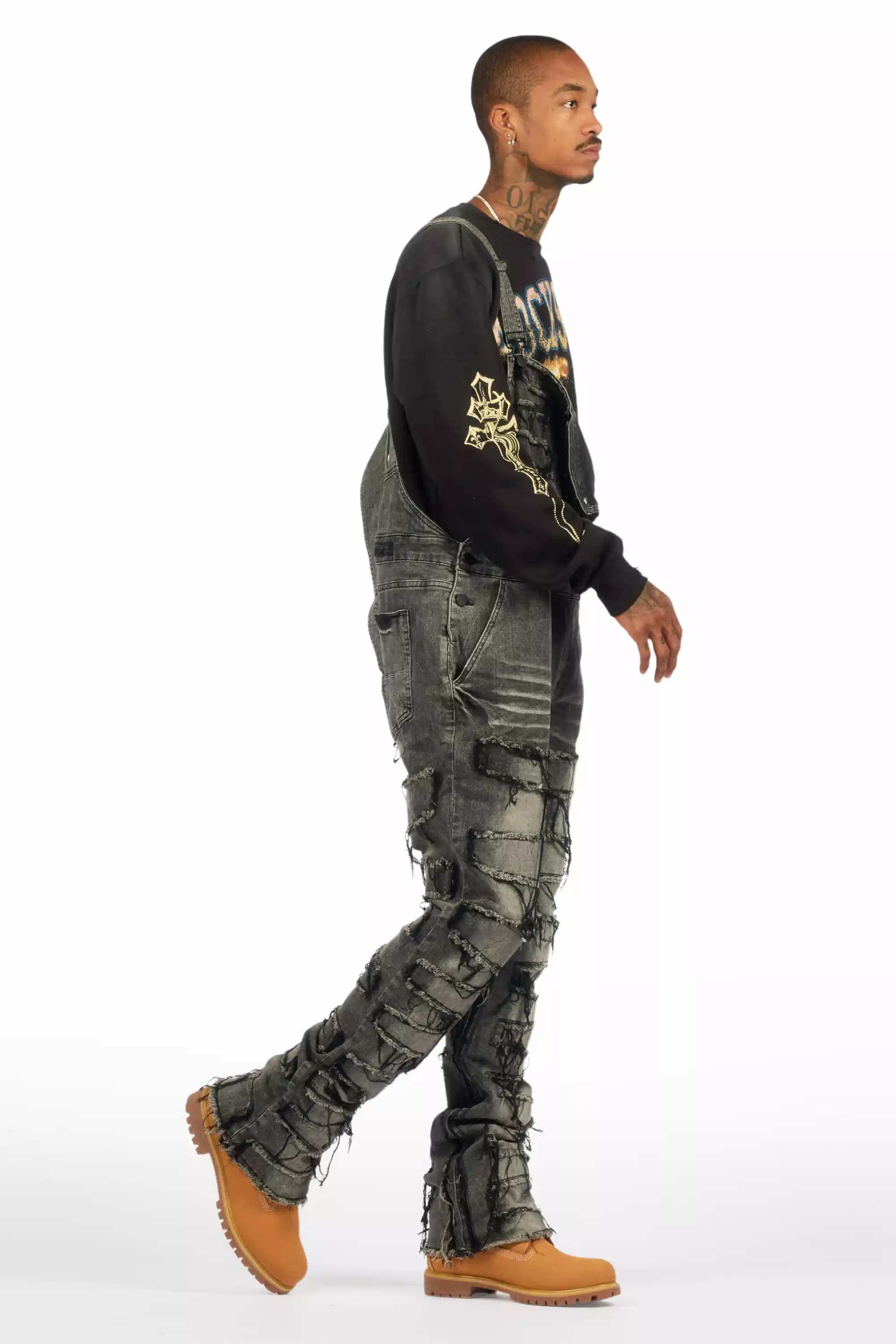Alfie Grey Denim Overall - Image 5